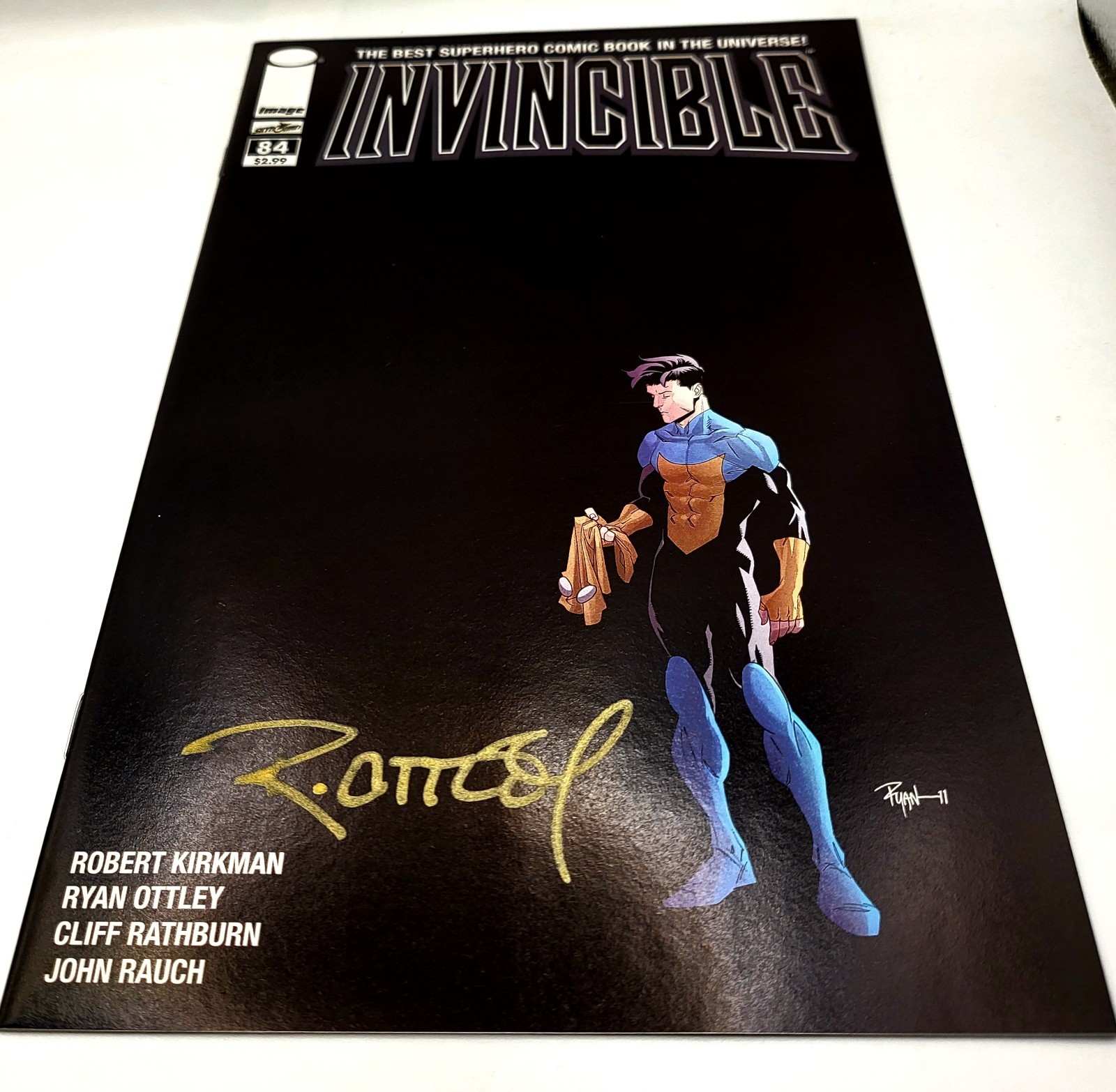2011 Image Comics Invincible #84 Autographed  by Ryan Ottley