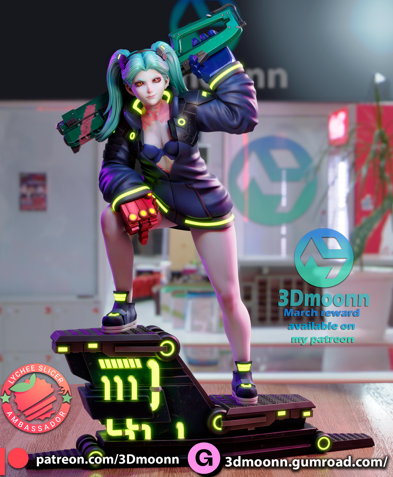 1:6 Rebecca Cyberpunk Edgerunners Fan Art UNPAINTED High Quality Garage Kit