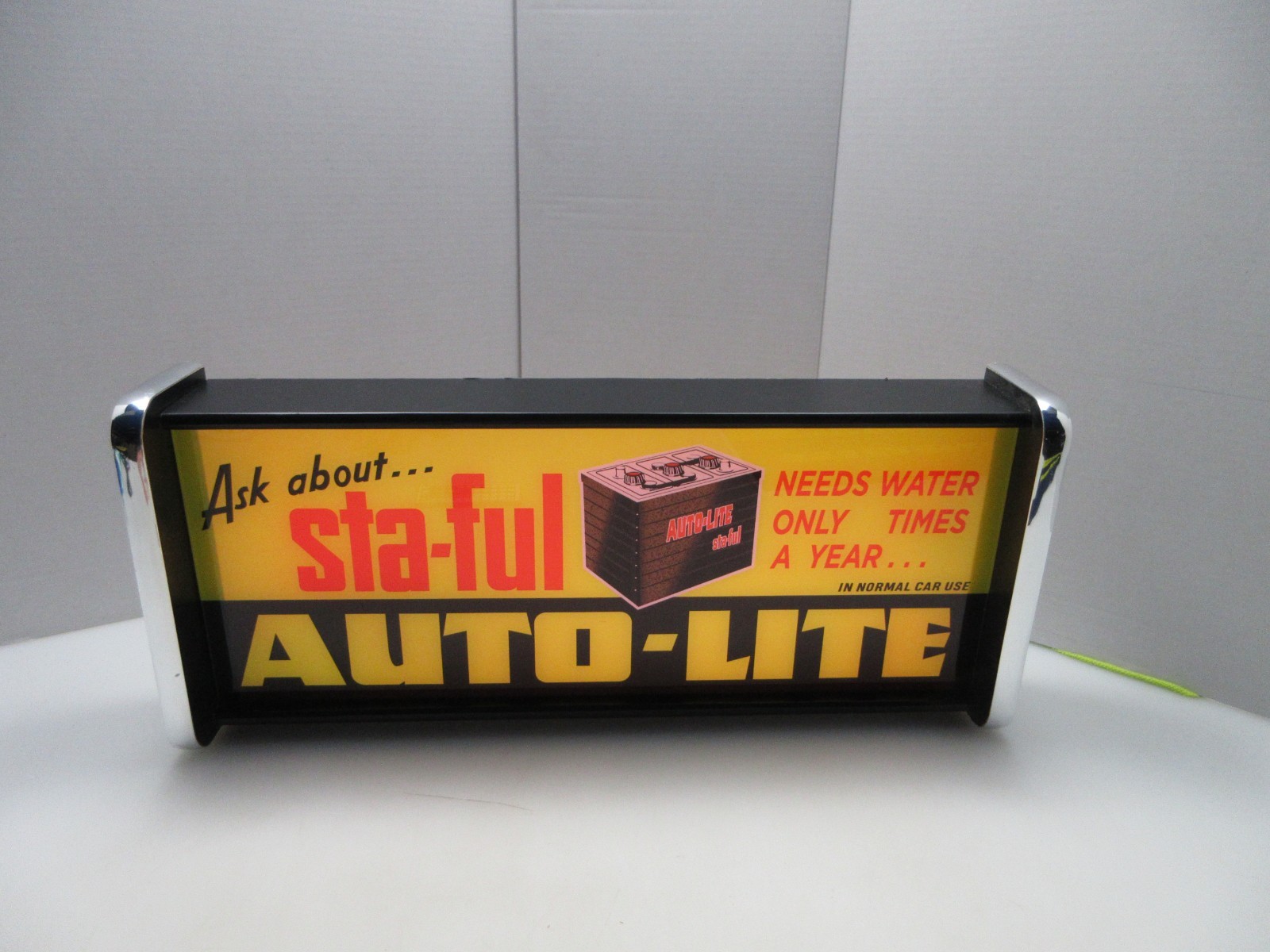 Auto-Lite Sta-Ful LED Display lighted sign lightbox Wall Hanging Light