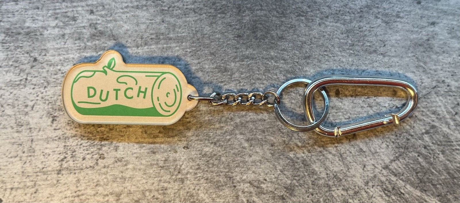 Dutch Bros DUTCH Keychain Tempe Arizona Headquarters HQ Exclusive Carabiner
