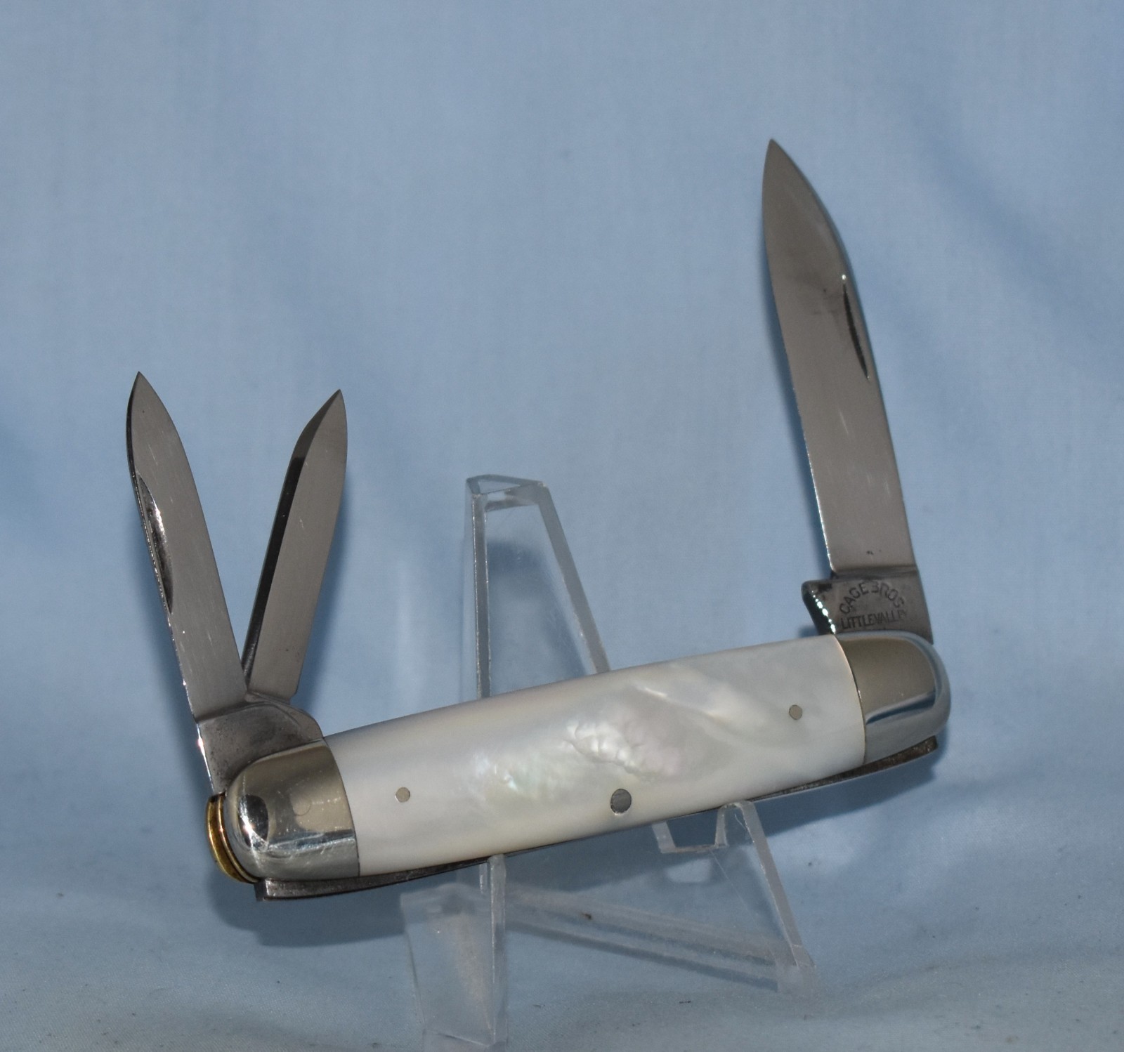 RRAE VINTAGE CASE BROS MOTHER OF PEARL EQUAL END WHITTLER KNIFE 1900-12