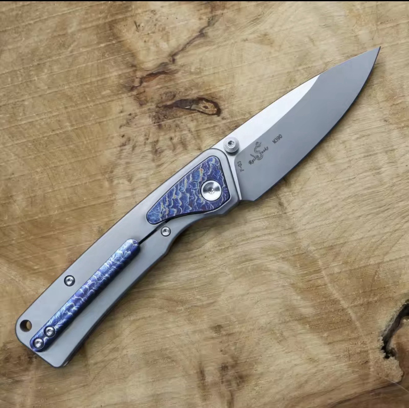 Lemifshe Rattlesnake Mini F03 M390 Steel  Blade EDC