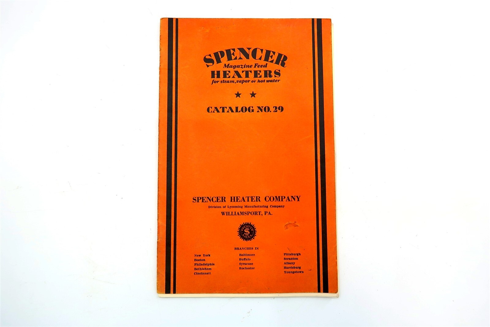 Vintage 1920's SPENCER HEATER COMPANY Catalog No 29 Book w/ Great Illustrations