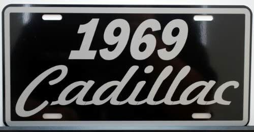 1969 69 CADDY METAL LICENSE PLATE FITS CADILLAC ELDORADO COUPE DEVILLE FLEETWOOD