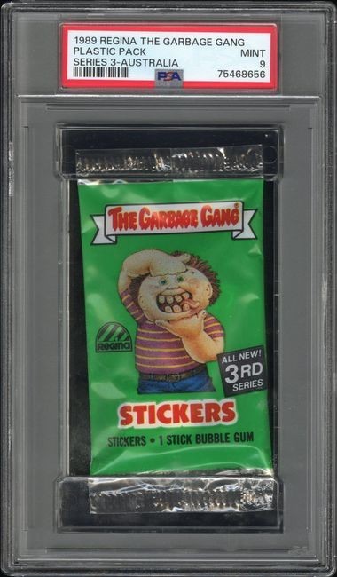 Garbage Pail Kids 1989 REGINA The Garbage Gang Australia 3rd Series Pack PSA 9
