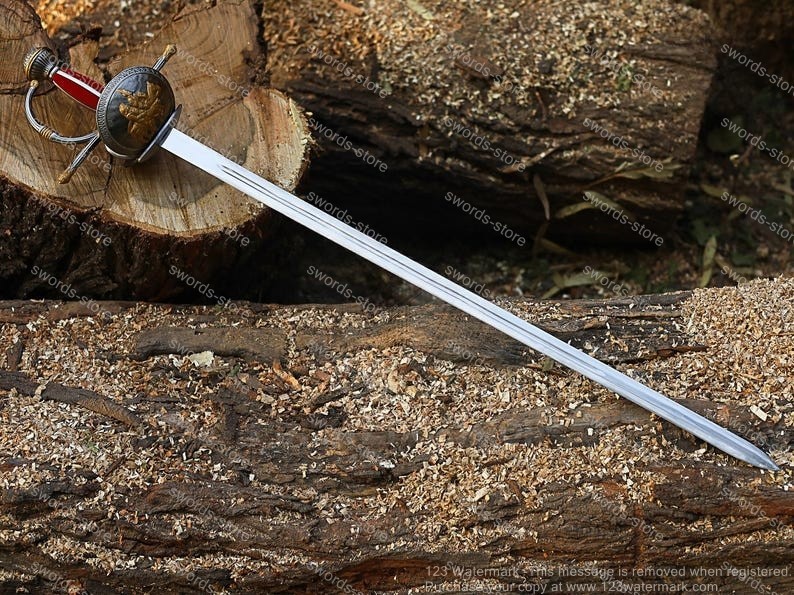 Historical Swept Hilt Rapier Sword Medieval Viking Fantasy Spanish Rapier Prop