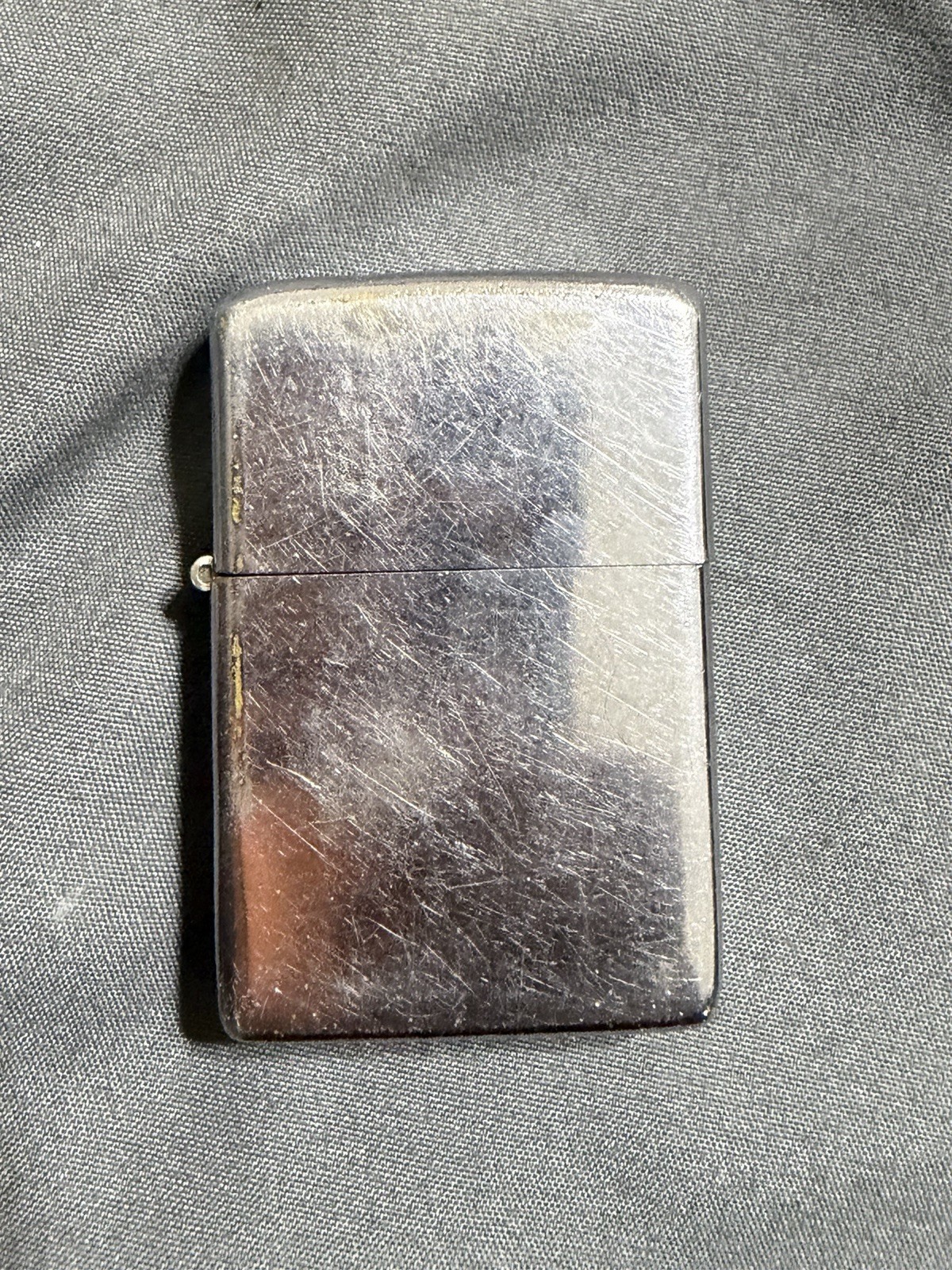 Zippo Flip Top Lighter Shiny Chrome Silver Tone Bradford PA Vintage 1976