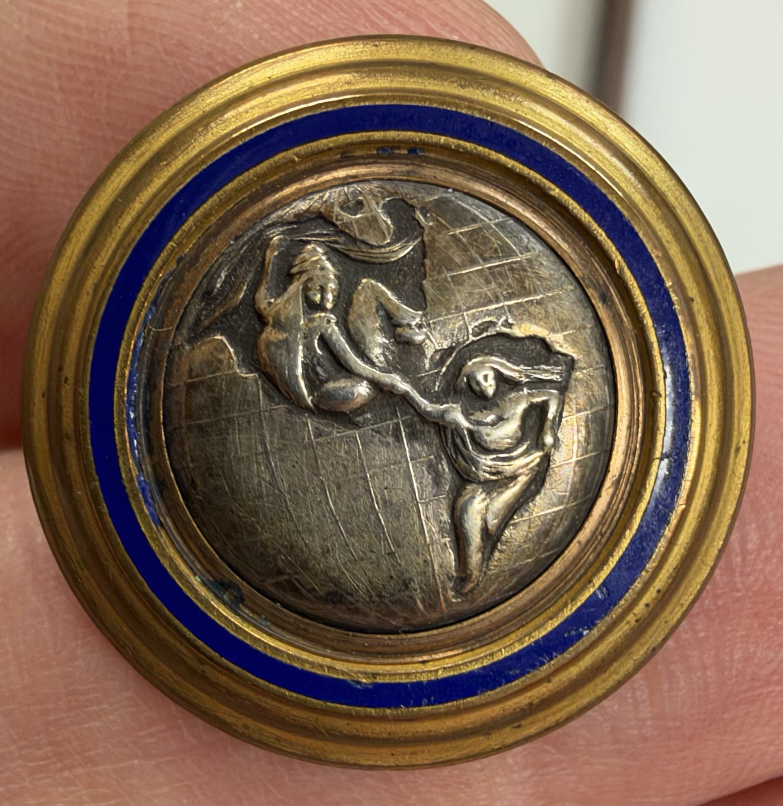 1901 Original Pan American Exposition Coat Uniform Police Security Button Rare 