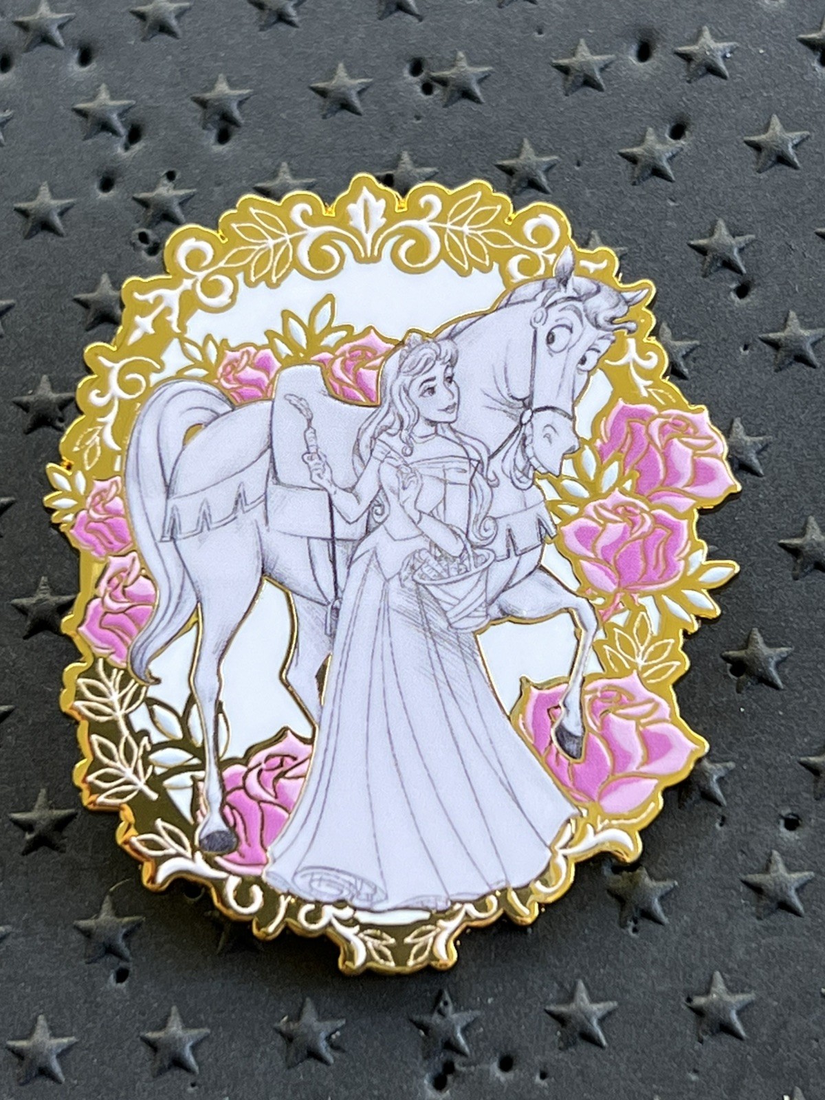 Disney Aurora Sleeping Beauty Princess Horses Enamel Pin BoxLunch Exclusive