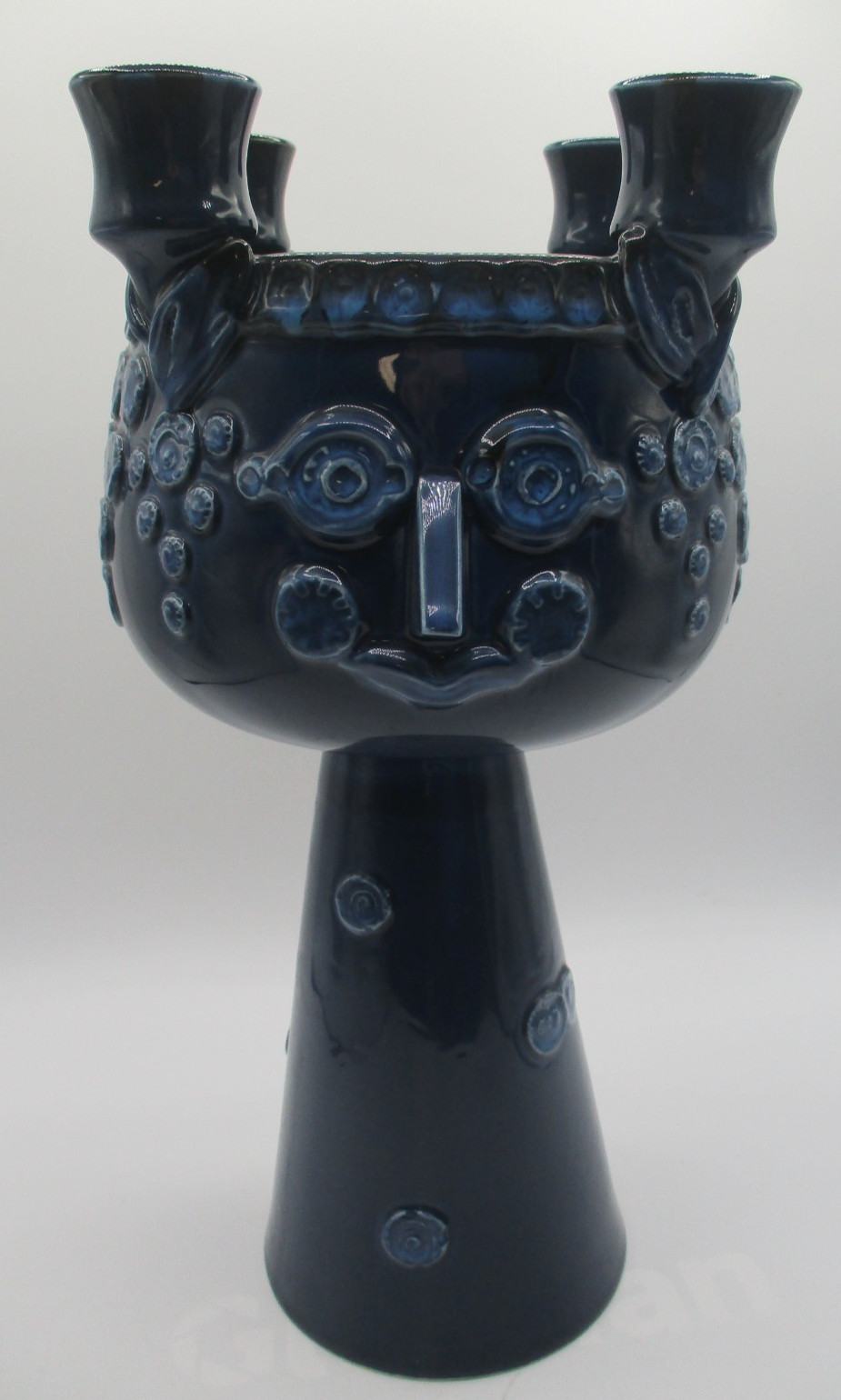 RARE ROSENTHAL BJORN WIINBLAD CENTERPIECE HEAD VASE 4 CANDLE HOLDER ~ 14 1/4