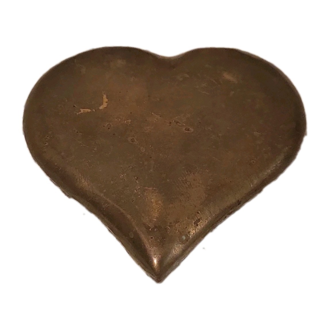 Vintage MCM Solid Brass Heart 3\