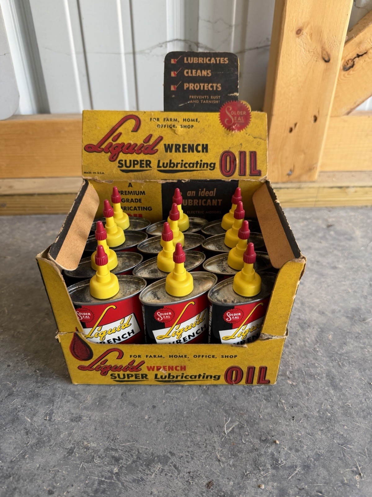 Vintage NOS Store Display Liquid Wrench Handy Oiler