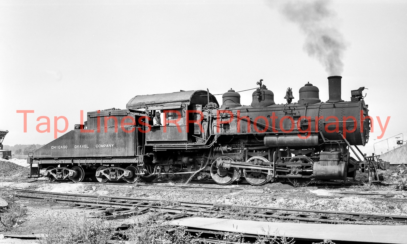 Chicago Gravel Co. #146 0-6-0 Rockdale IL 8-1952 Bob Gray   NEW 8x10 PHOTO