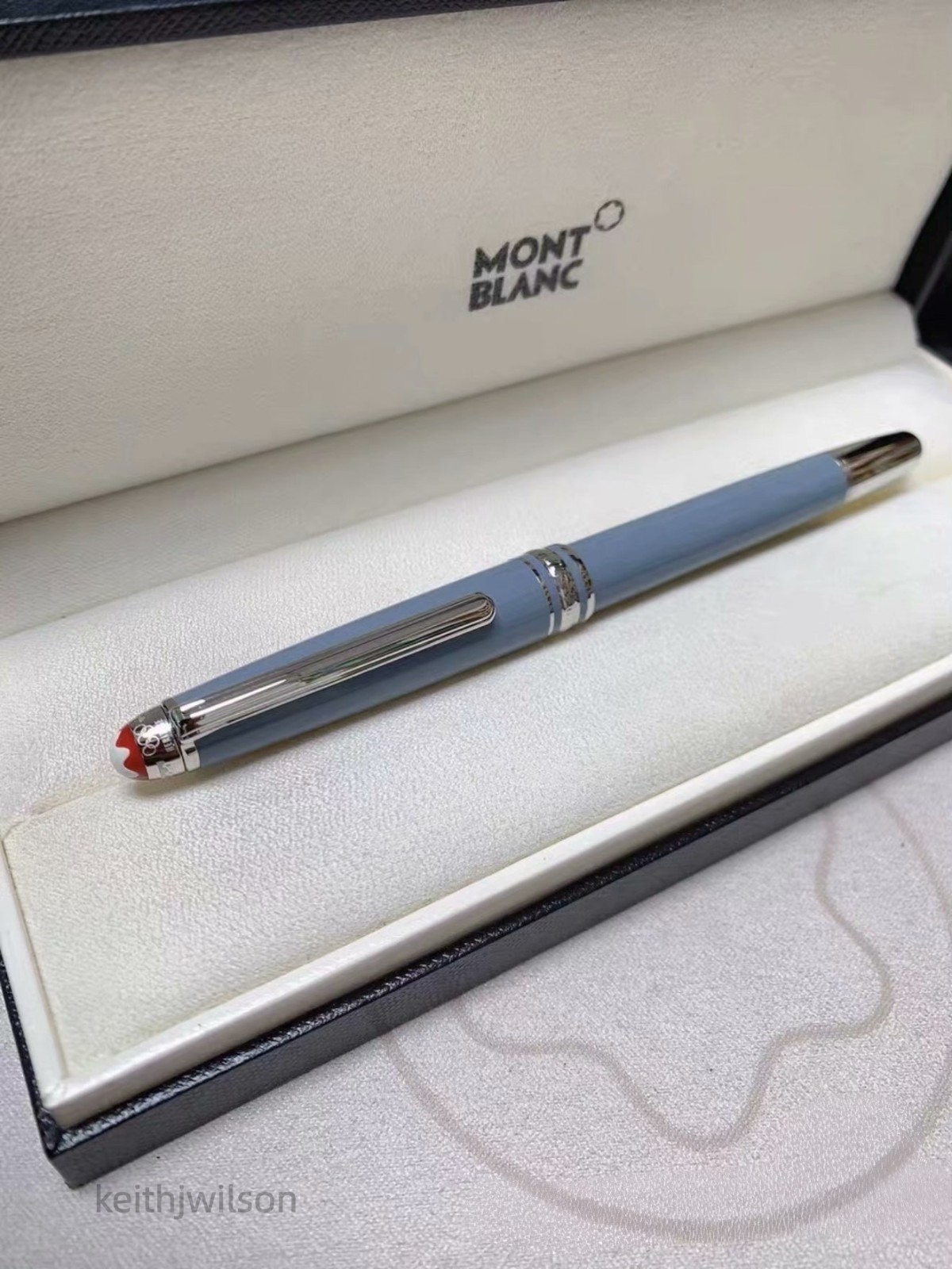 Montblanc Classic Meisterstück Olympic blue ballpoint pen with box