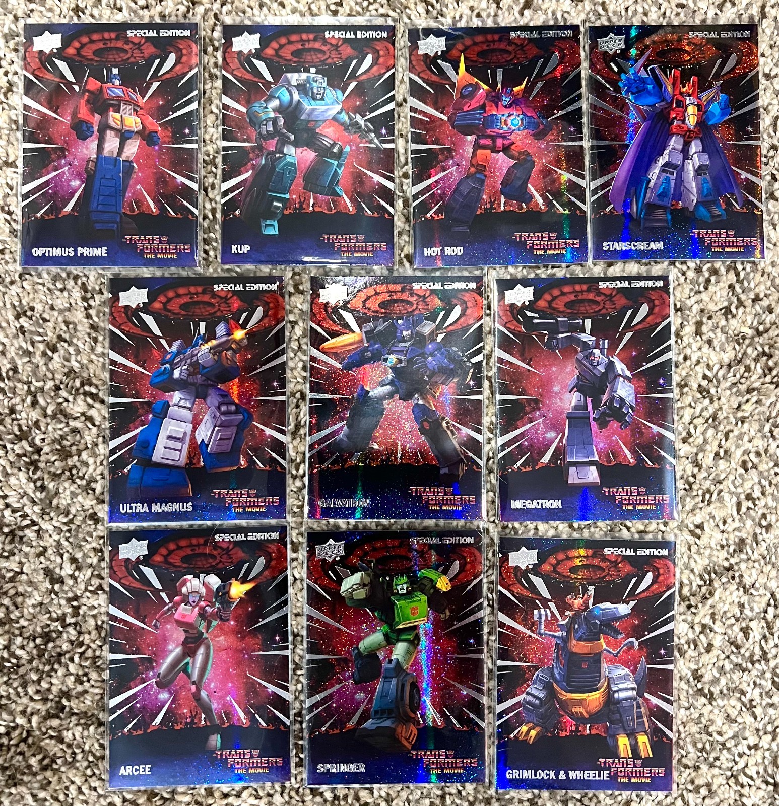 Upper Deck Transformers 40th Anniversary GALAXY FOIL + Regular *COMPLETE SET*