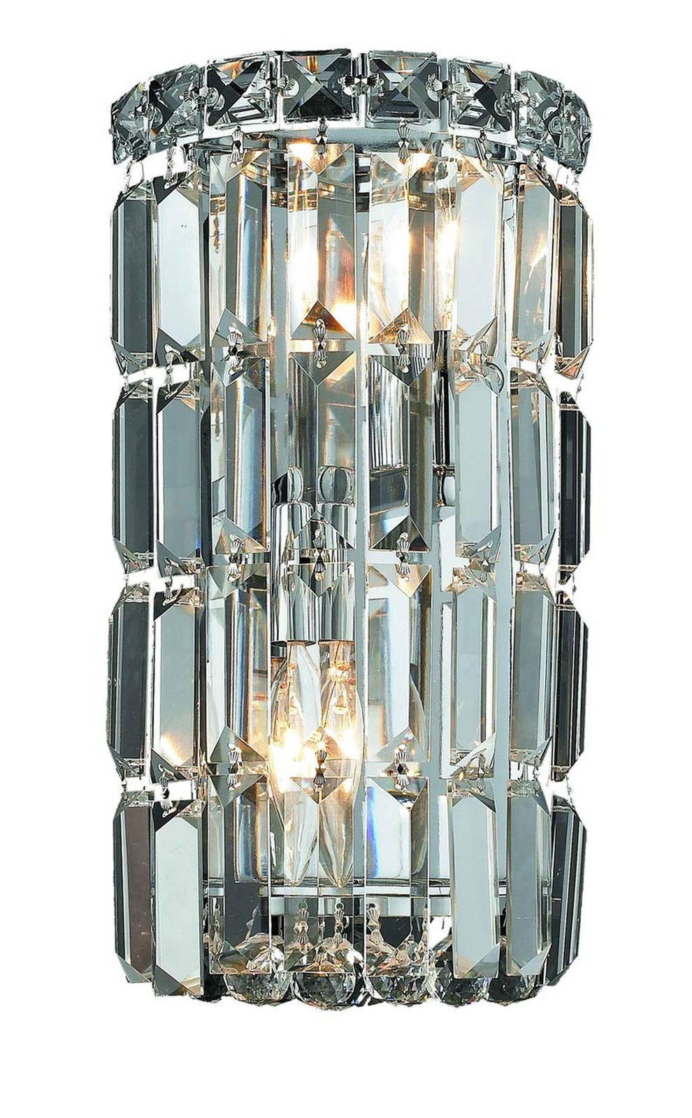 Elegant Lighting Maxim Collection 2030W6C/RC 2-Light Wall Sconce with Royal C...
