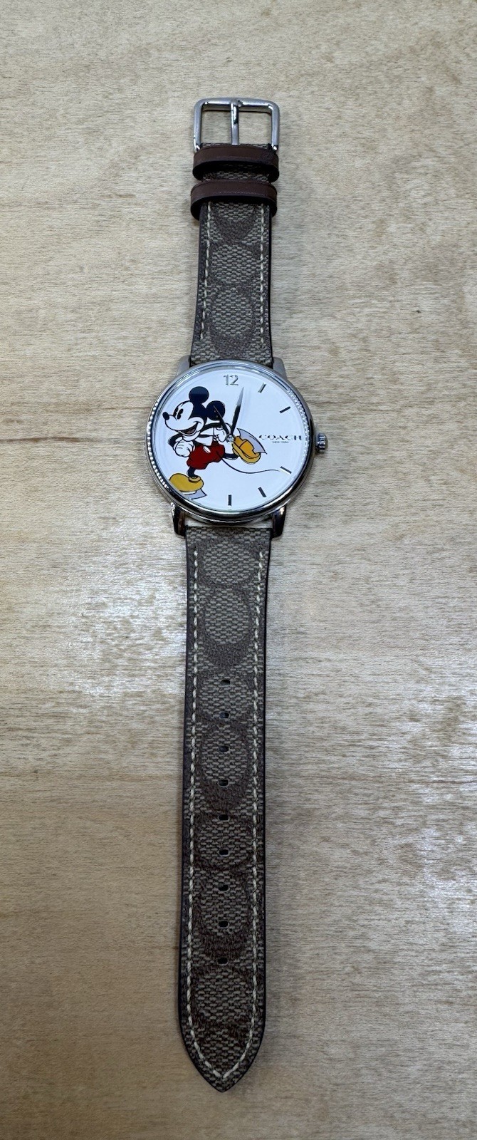 DISNEY X COACH MICKEY MOUSE SKATING GRAND 40MM WATCH New W/Out Box