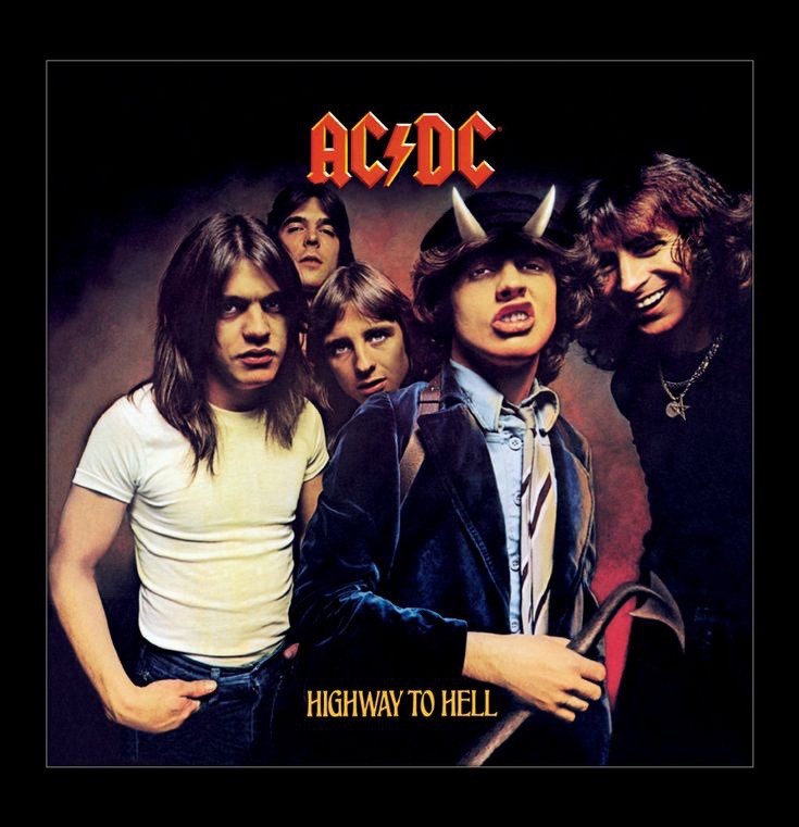 AC/DC Highway to Hell Album Cover 3x3” Magnet Classic Rock Band Collectible