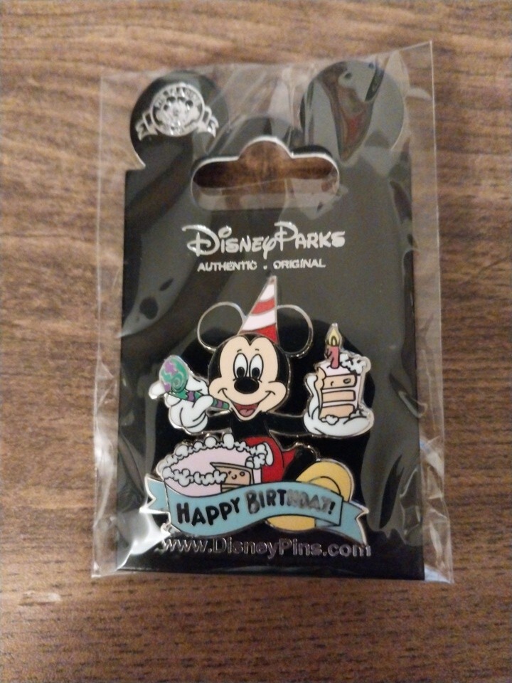 Disney Parks Happy Birthday Mickey Mouse Pin New In Package
