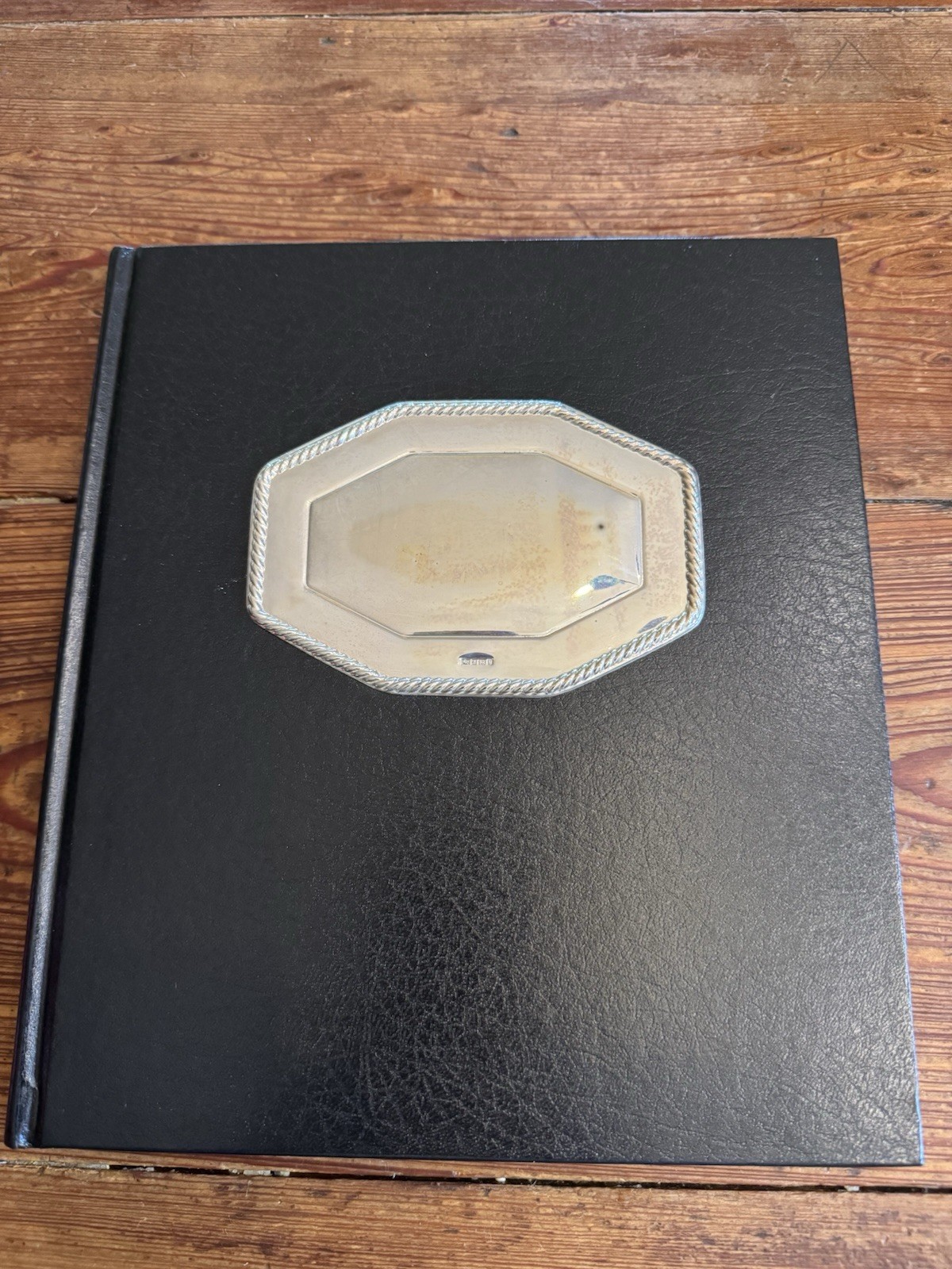 Cigar Dossier Book with UK Hallmarked Sterling Silver Cover Plate - Mako Publish