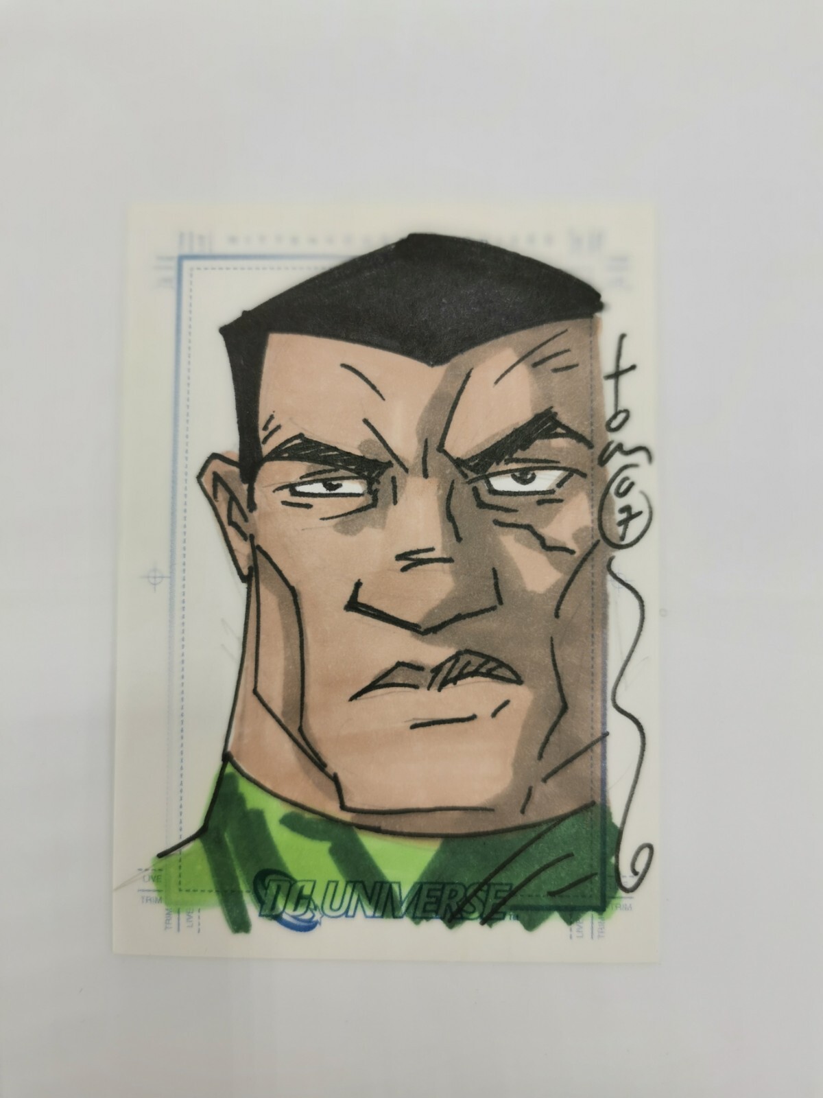DC Universe SketchaFEX Sketch Card Of John Stewart - Tom Hodges 1/1