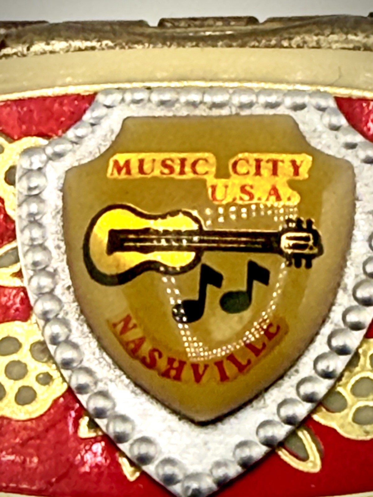 Music City U.S.A. Nashville Tennessee Souvenir Ashtray Music City USA   MS-2 