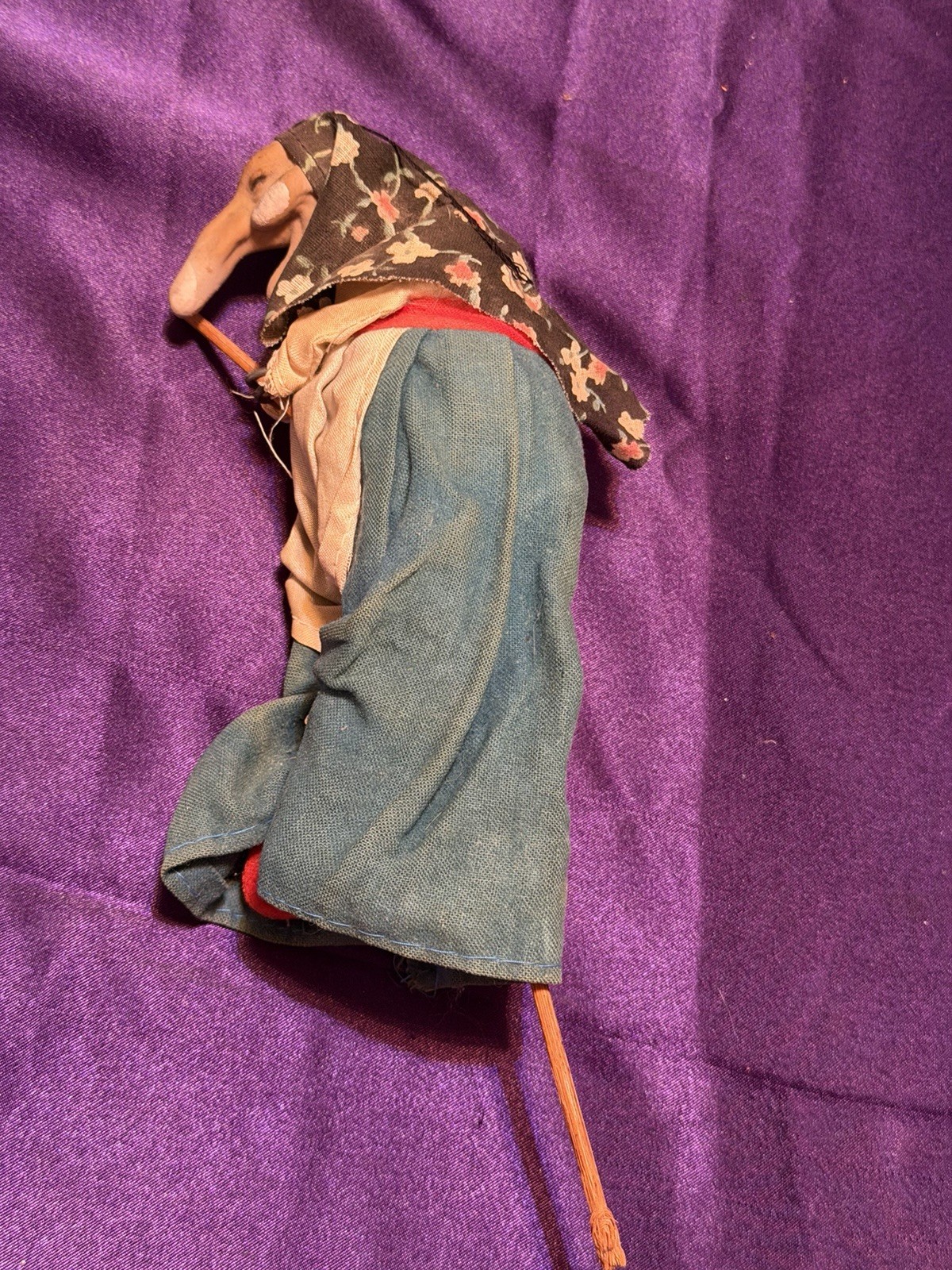 Vintage 1970s Glasswerks Good Luck Kitchen Witch Scandinavian Hanging Doll