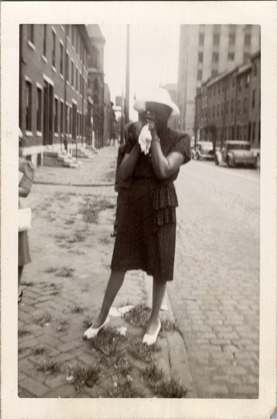Pleasant Gale July 1946 African American Woman Urban Setting Photograph