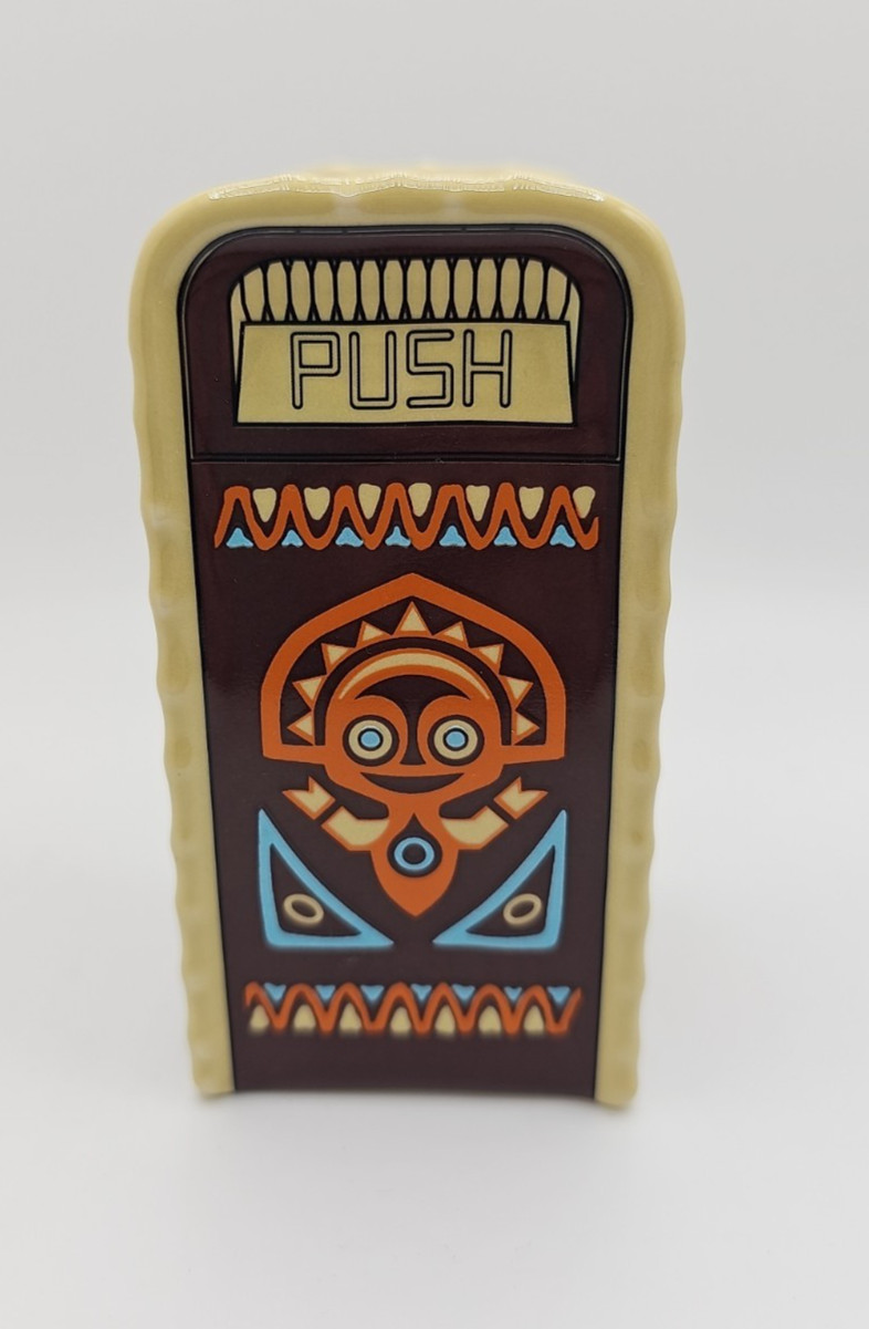 NEW Disney Parks Polynesian Trash Can Salt Pepper Shaker Disney Tiki Room RARE