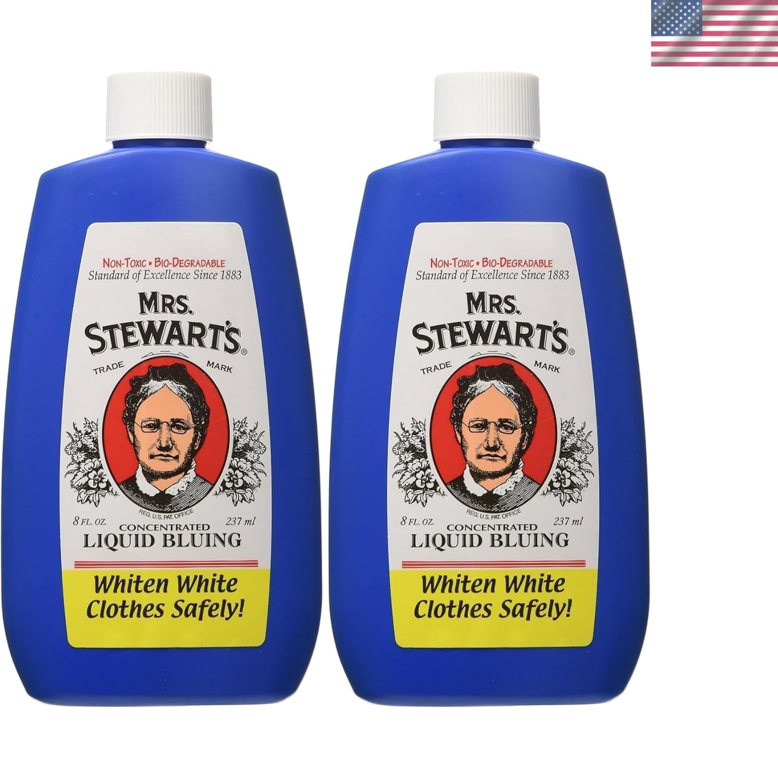 Mrs. Stewart's Concentrated Liquid Bluing 8oz Pack of 2