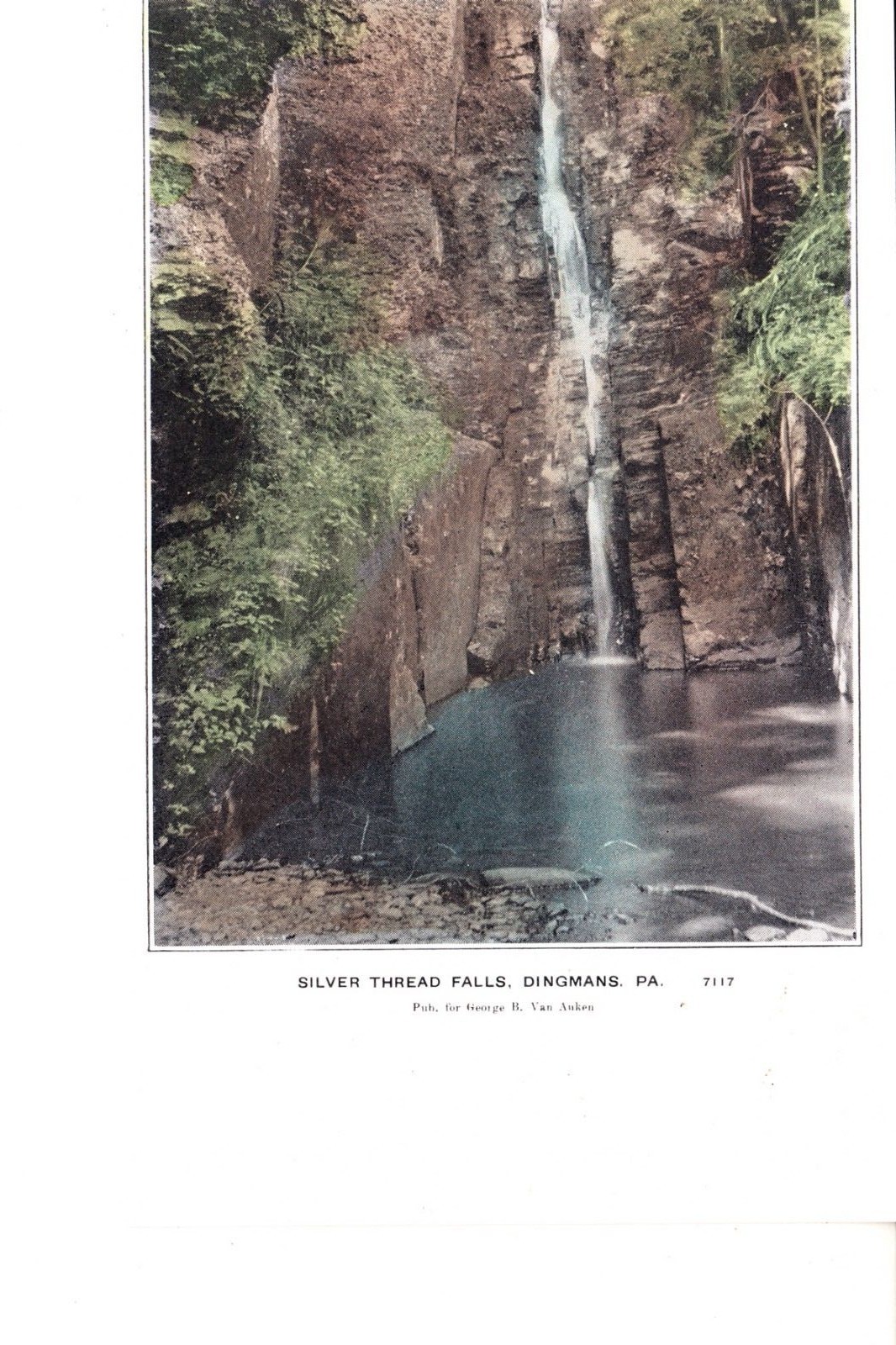 Dingmans, PA  Silver Thread Falls  @ 1906  MINT