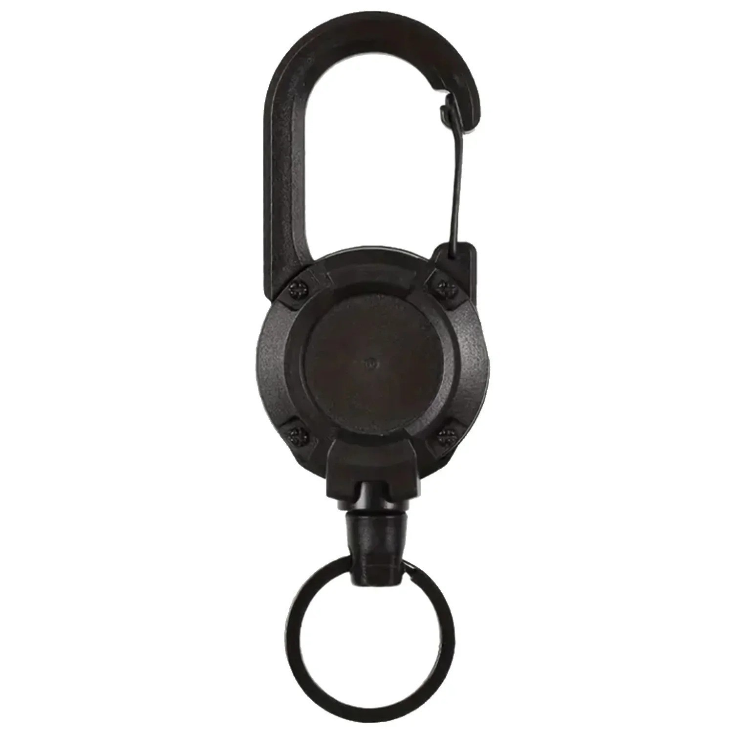 1PC Retractable Keychain Metal Anti Lost Key Ring Elastic Pull Cord Badge Holder