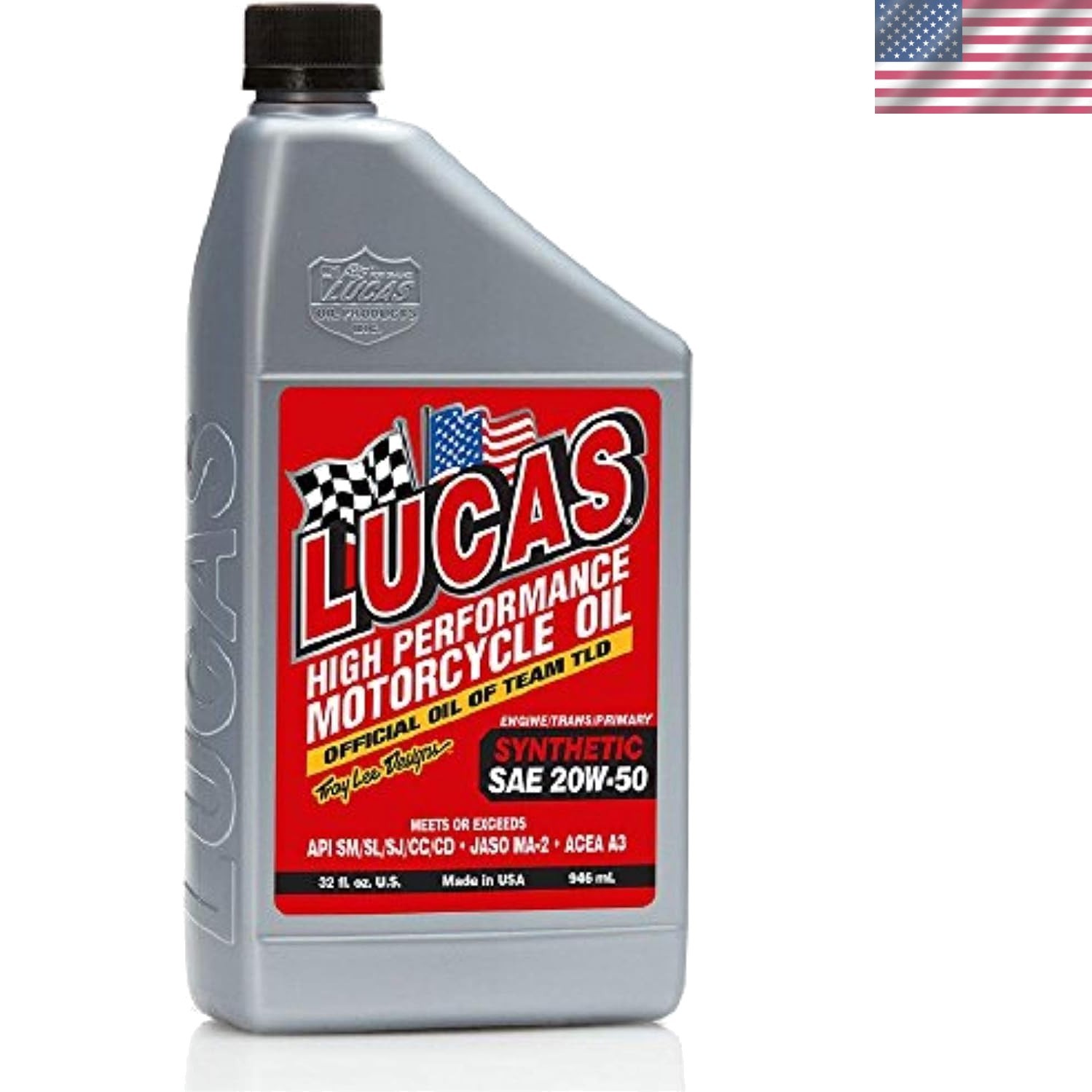 Engineered SAE 20W-50 Synthetic Motorcycle Oil - 1 Quart for Ultimate Protection