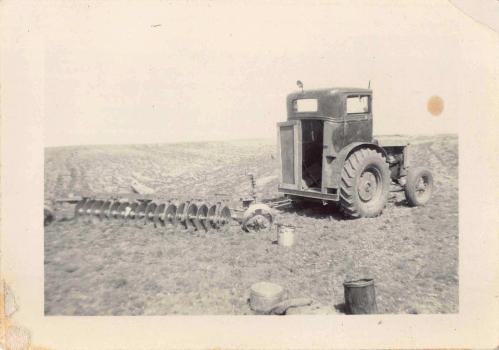 Antique Farm Tractor Enclosed Ford Body Cab 1930s Photo Equipment Frankenstein
