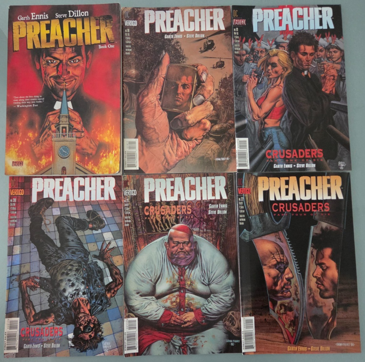 PREACHER FULL COMPLETE SERIES COMICS & TPBS (1996) VERTIGO GARTH ENNIS DILLON