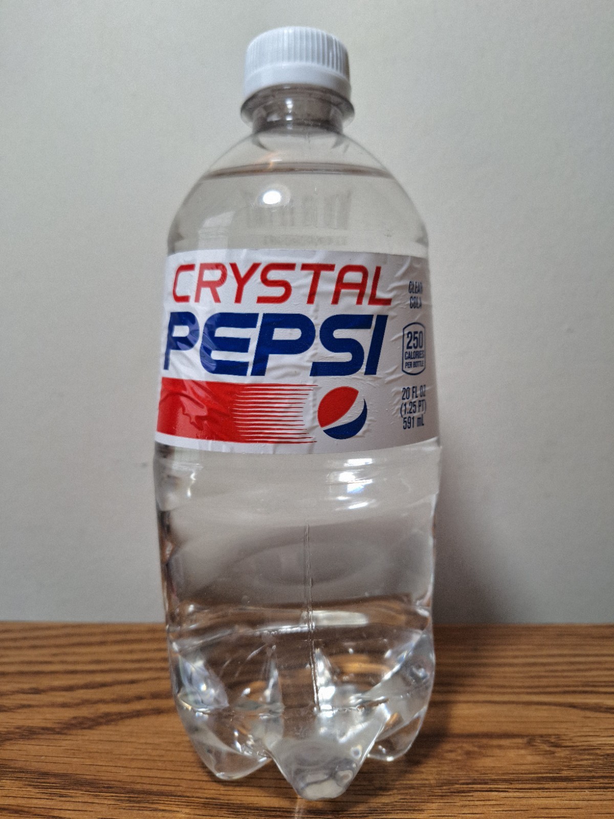 Crystal Pepsi Clear Soda 20oz Bottle 2018  Collectible Expired see description
