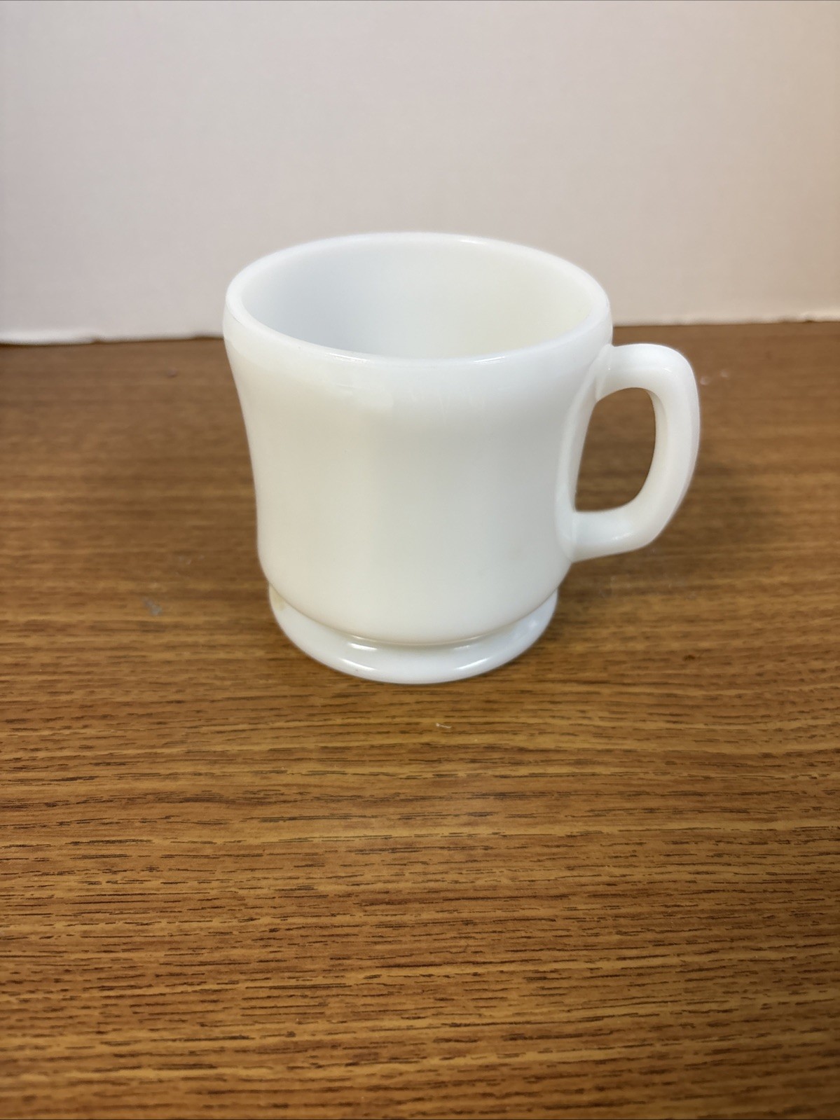Hazel Atlas Vintage White Milk Glass Footed Shaving Mug 1940’s