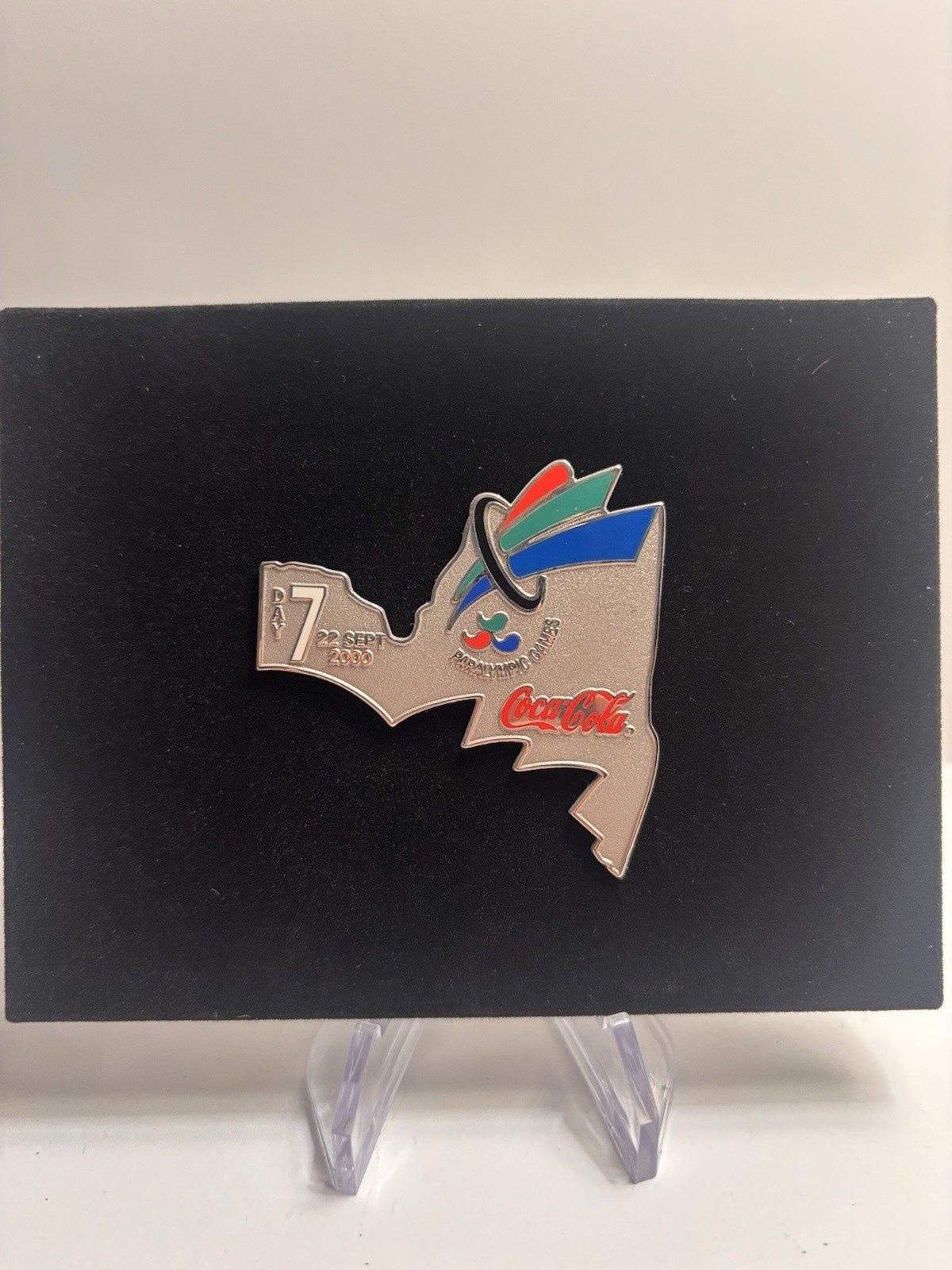 Vintage 2000 22 September Olympics Olympic Day 7 Coca-Cola Puzzle Pin Paralympic