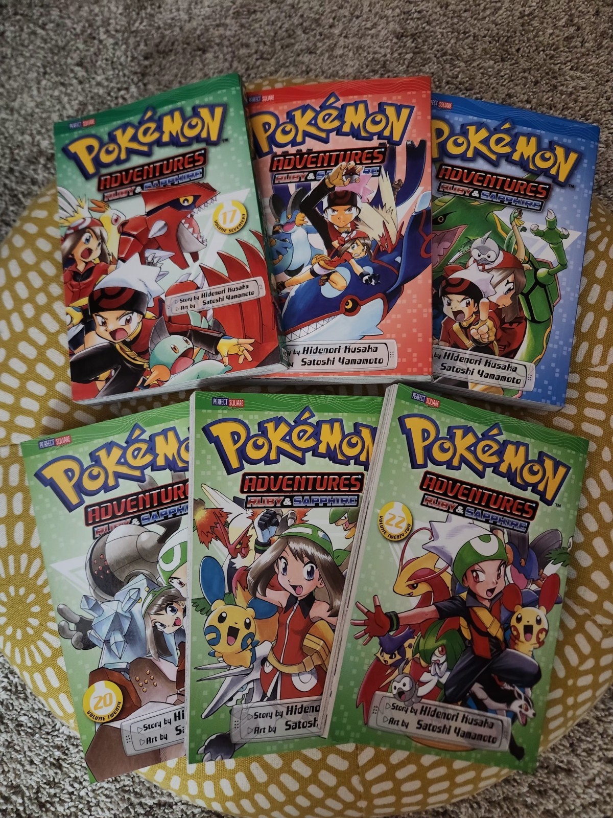 Pokémon Adventures: Ruby & Sapphire.  Volumes 17-22. Paperback.  