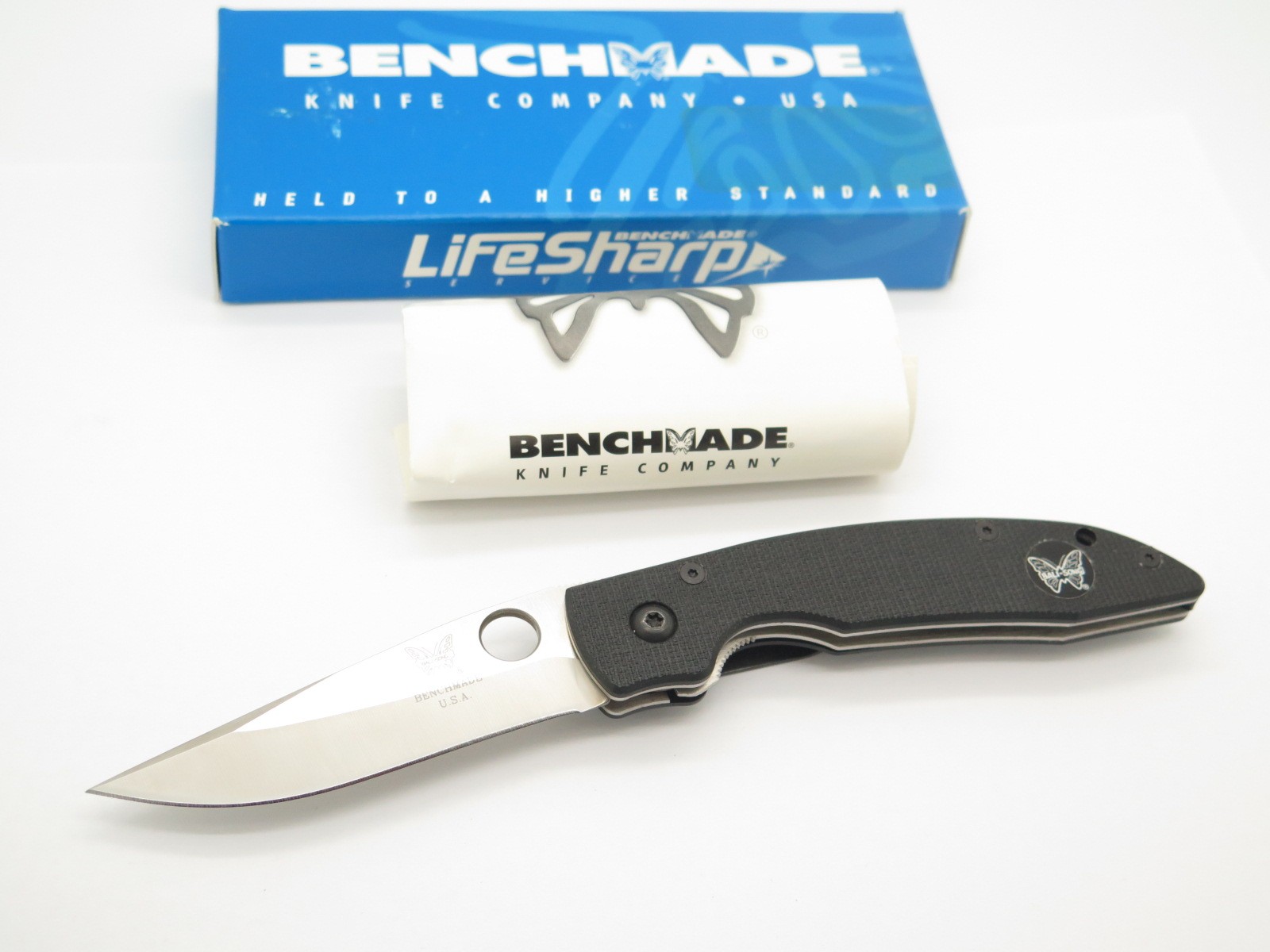 Vintage Benchmade USA 812 Small AFCK ATS-34 & G10 Linerlock Folding Pocket Knife