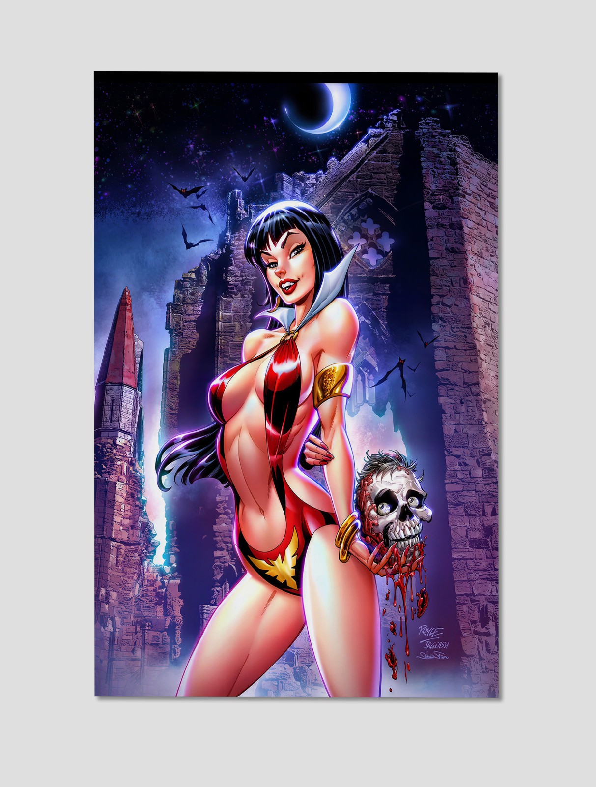 Vampirella #17 Castle Variant Premium Print Vampire Poster 11x17 Horror Wall Art