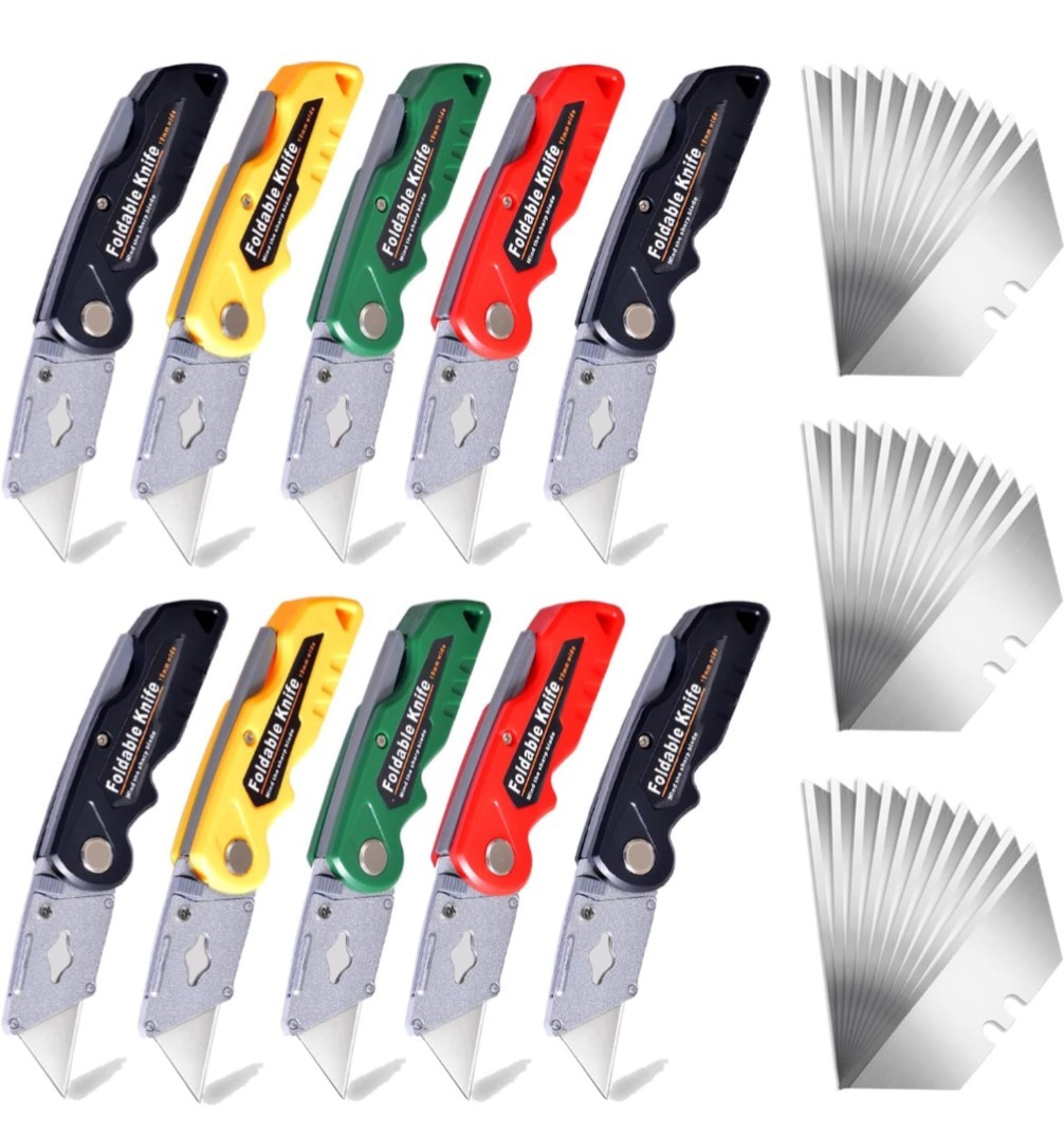 10 Pack Of Foldable Knives
