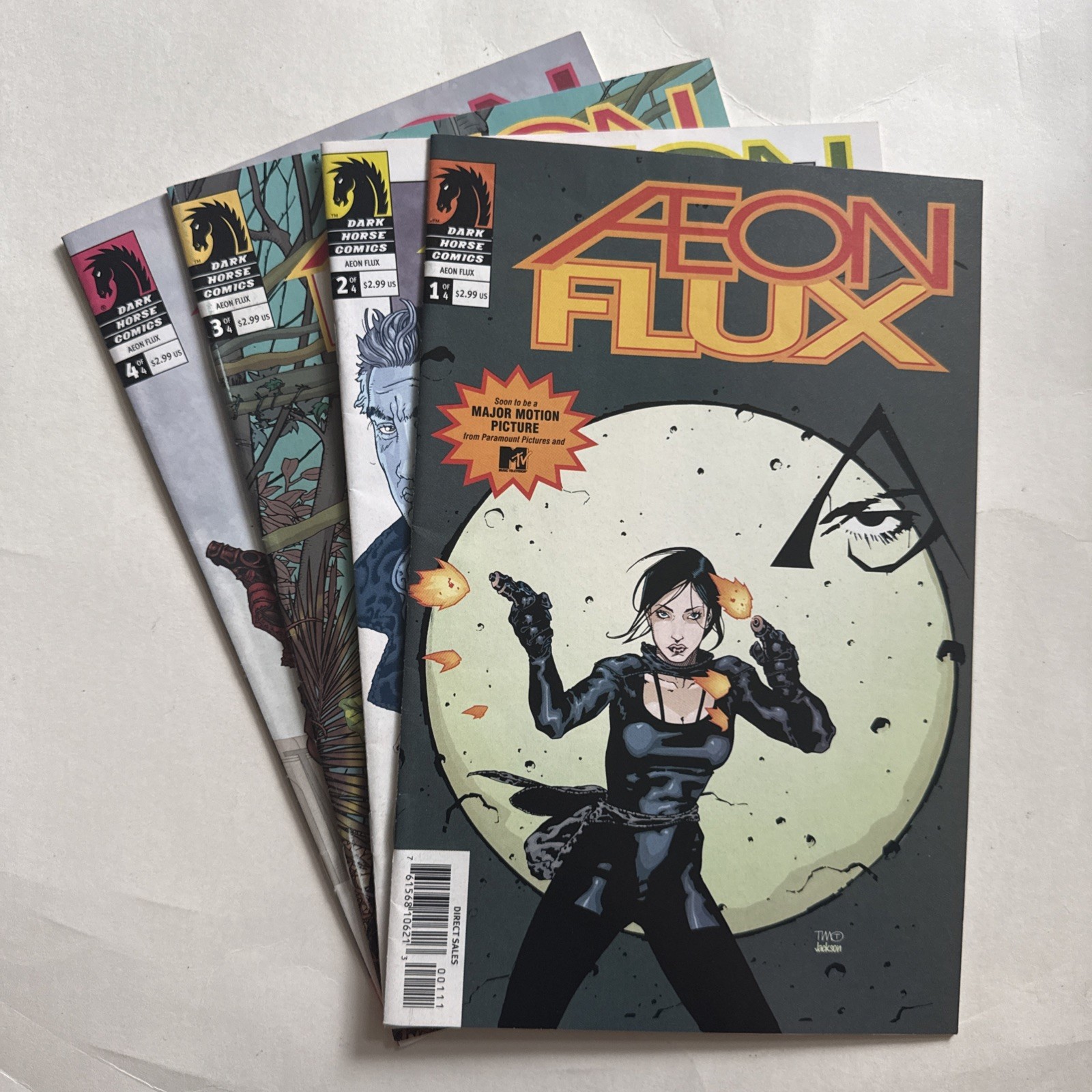 Aeon Flux #1, #2, #3, #4 Complete Set Dark Horse Comics Book 2005