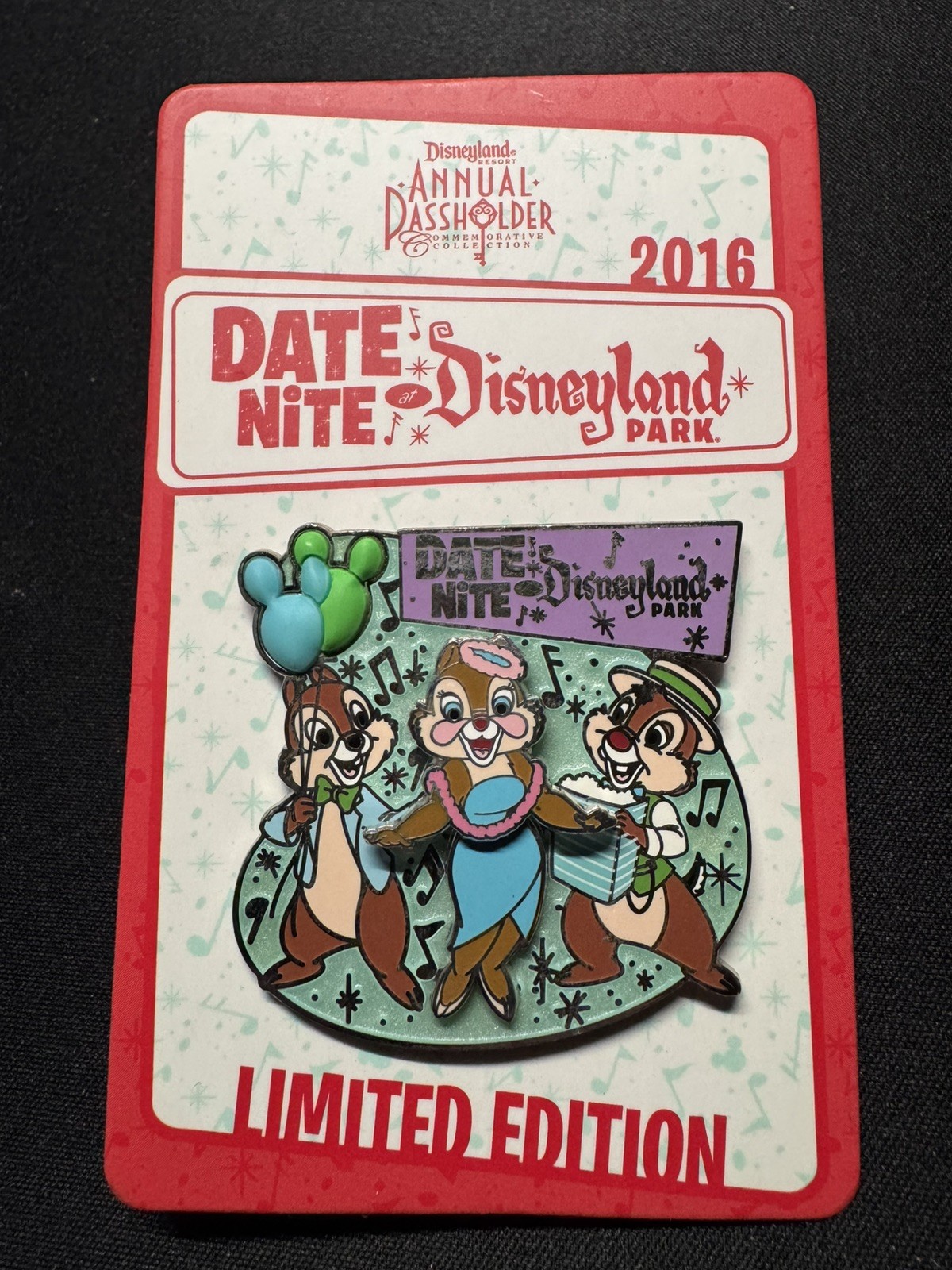 Disney Chip, Dale and Clarice - Date Nite at Disneyland Park LE 1000