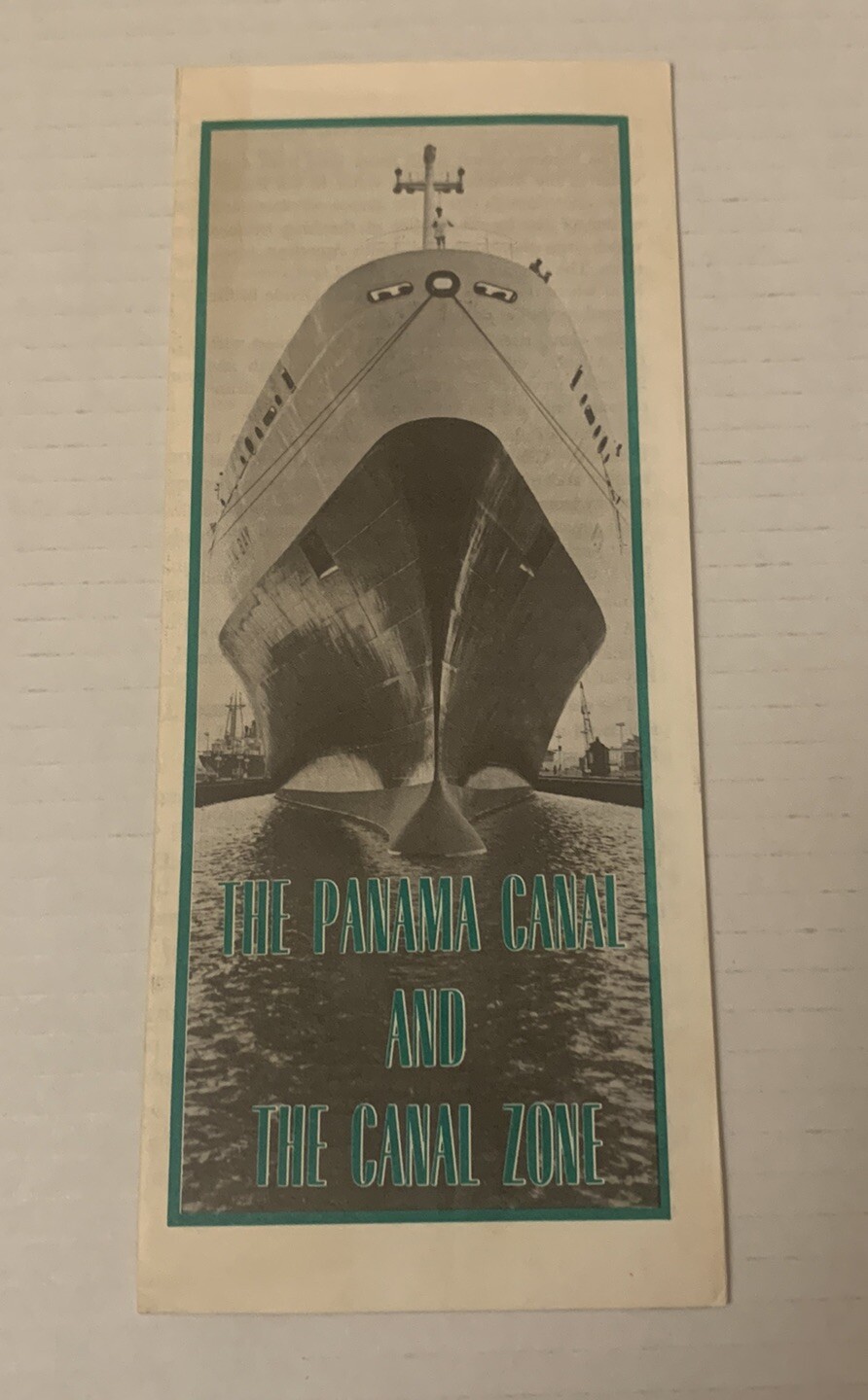 Vintage 1950’s The Panama Canal And The Canal Zone Informational Brochure Paper