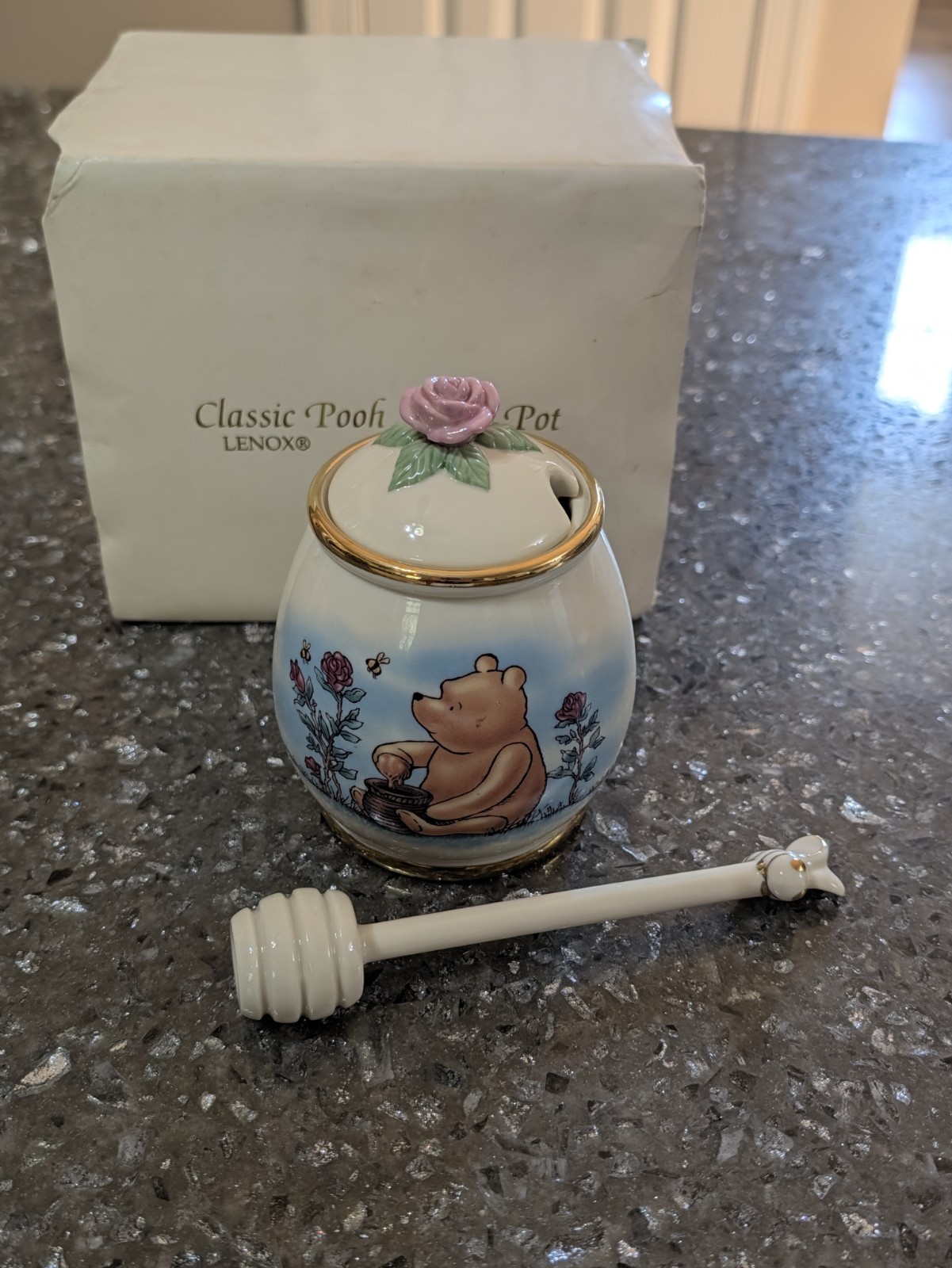 Lenox Disney Winnie The Pooh Classic Honey Pot Fine Ivory China ~5.5\