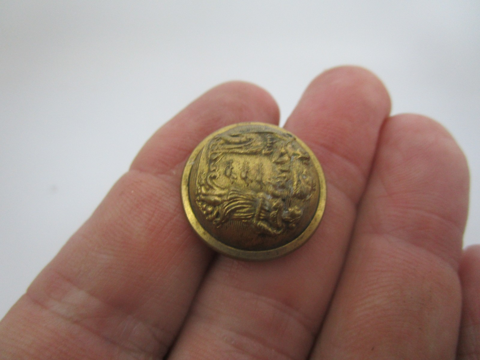 Original Scarce, Civil War New Jersey State Militia Coat Button