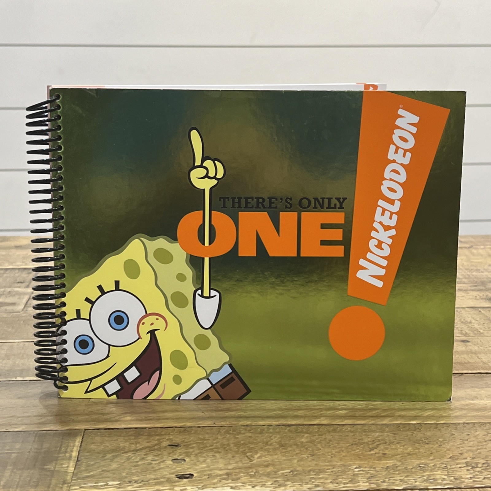 RARE 2001 NICKELODEON SPONGEBOB SPIRAL NOTEBOOK- EMPLOYEE  STAFF OFFICE SUPPLIES