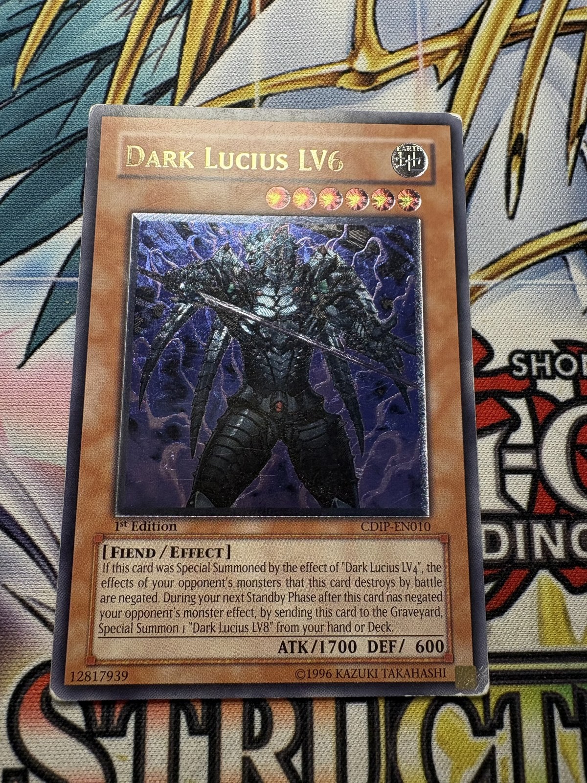 Yugioh Dark Lucius LV6 Ultimate Rare - CDIP-EN010 1st Edition - English