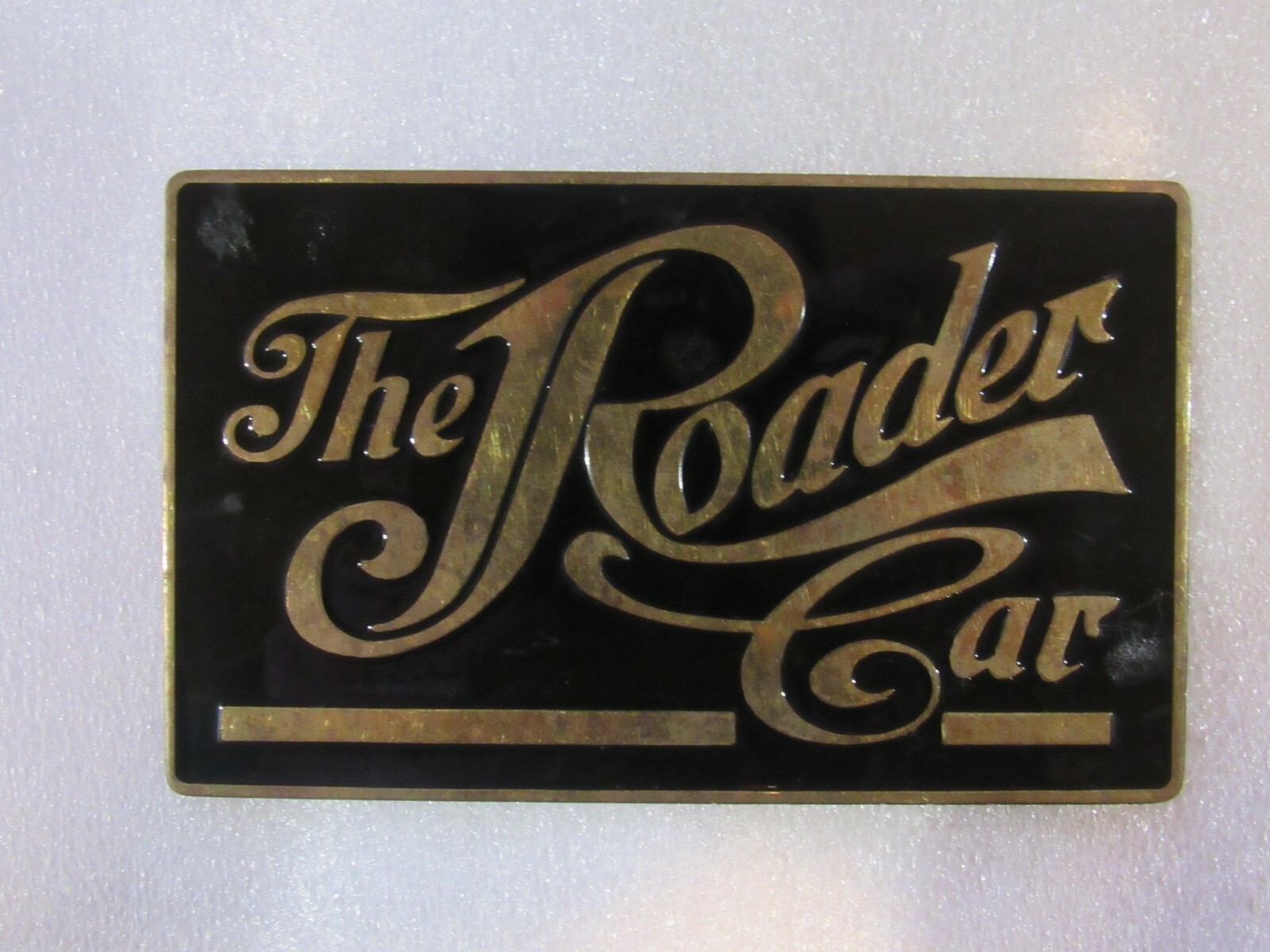 RARE 1910-1912 The Roader Car Radiator Emblem Badge Enamel Vintage Trim Sign